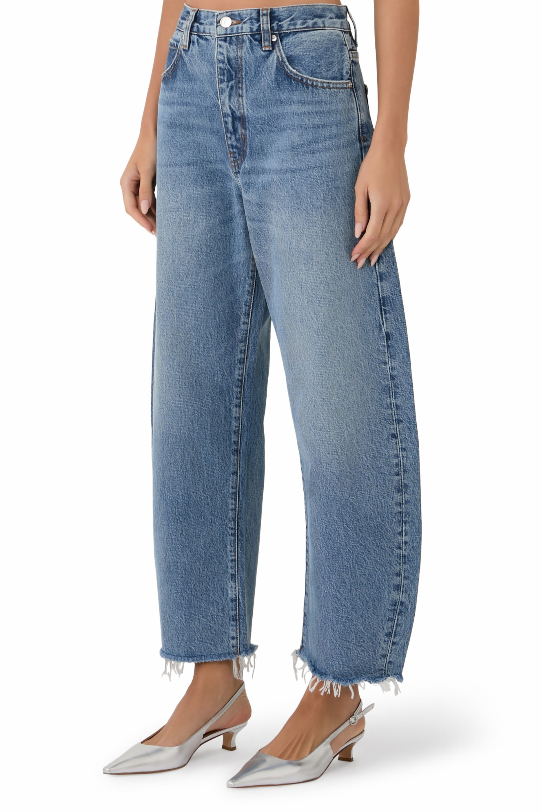The Bubble Crop Denim Jeans