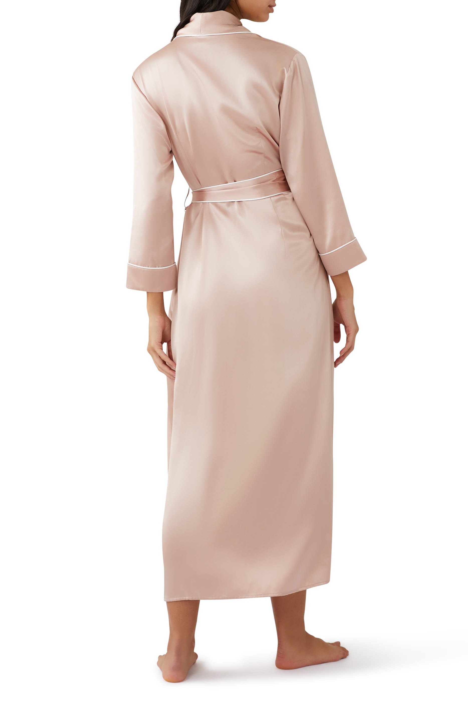 Astrid Silk Satin Robe
