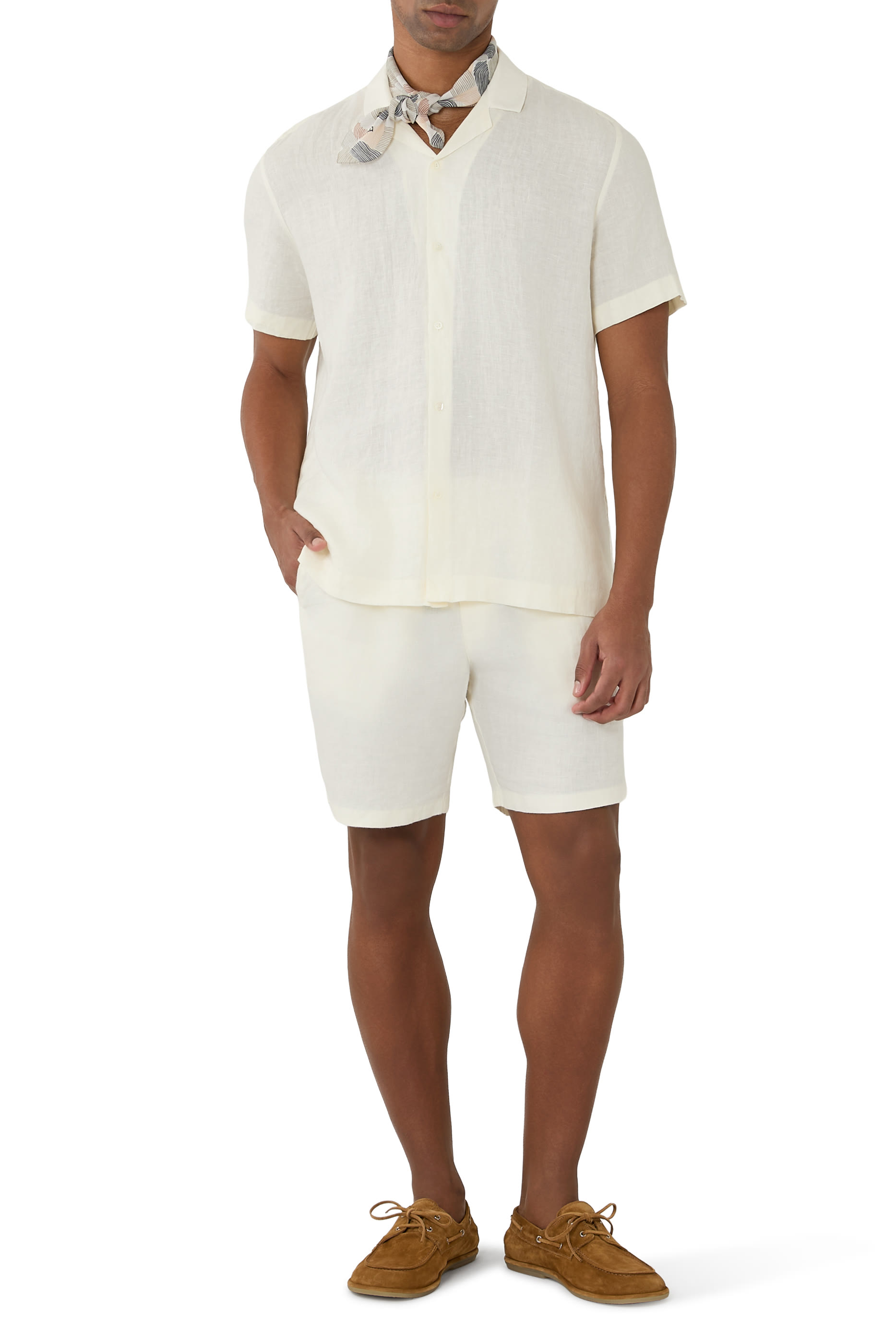 Edmund Jogger Linen Drawstring Shorts