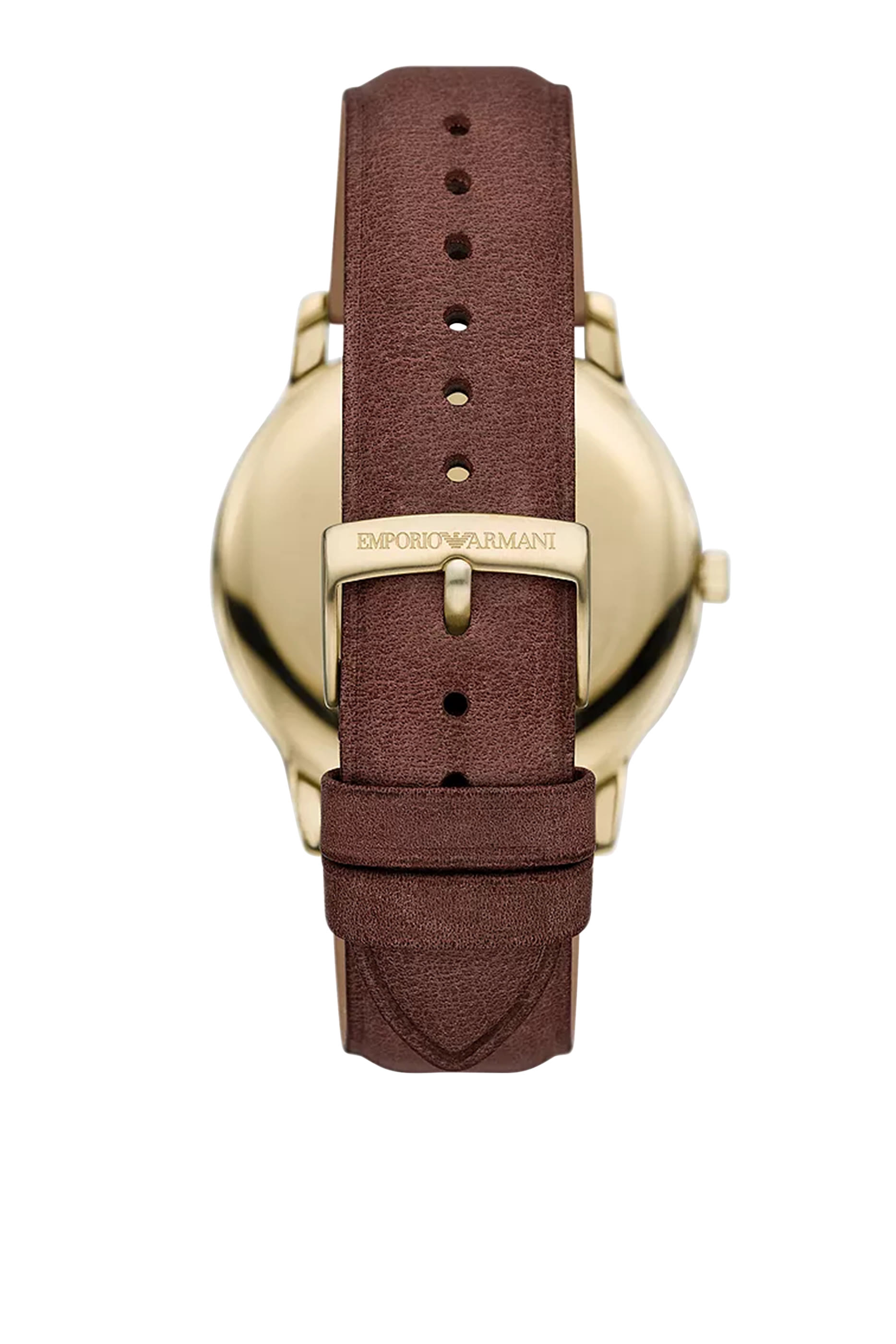 Three-Hand Date Leather Watch