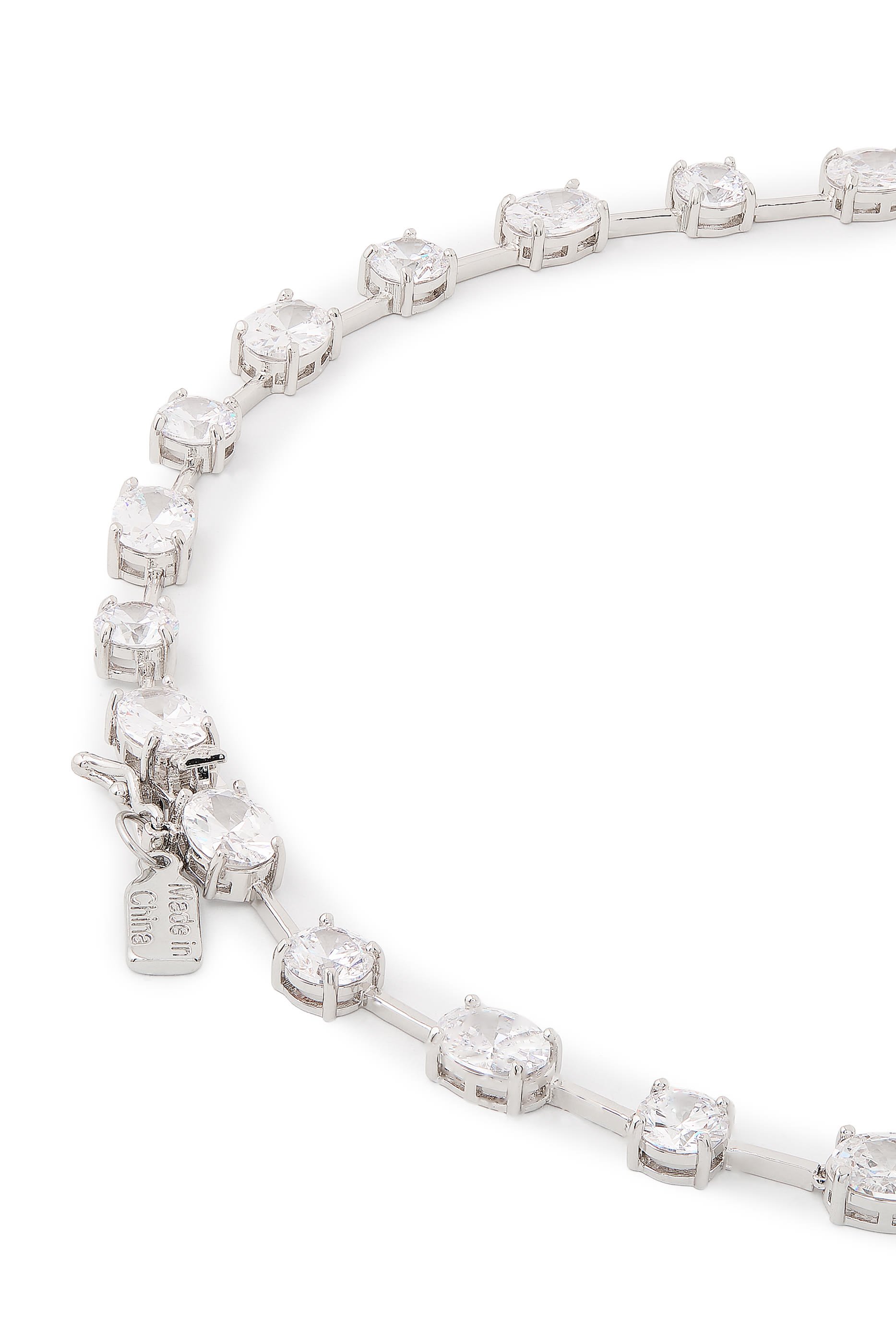 Cubic Zirconia Studded Necklace