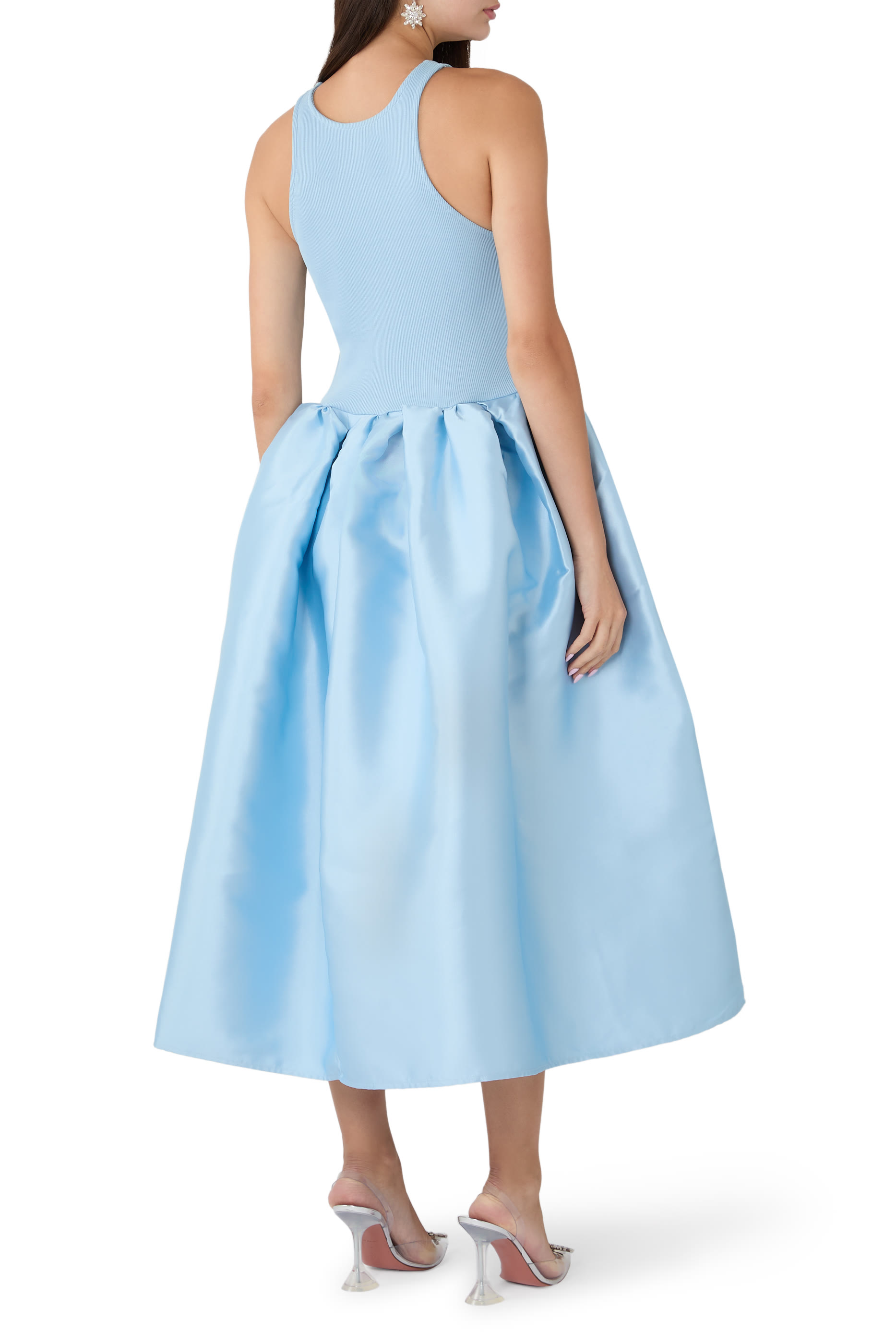 Scooped Tank Top Midi Dress