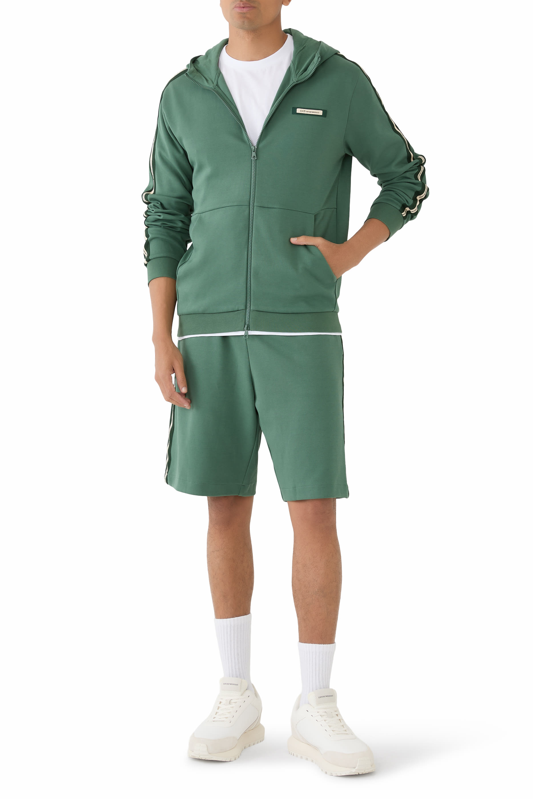 Logo Series Interlock Hooded Sweatshirt