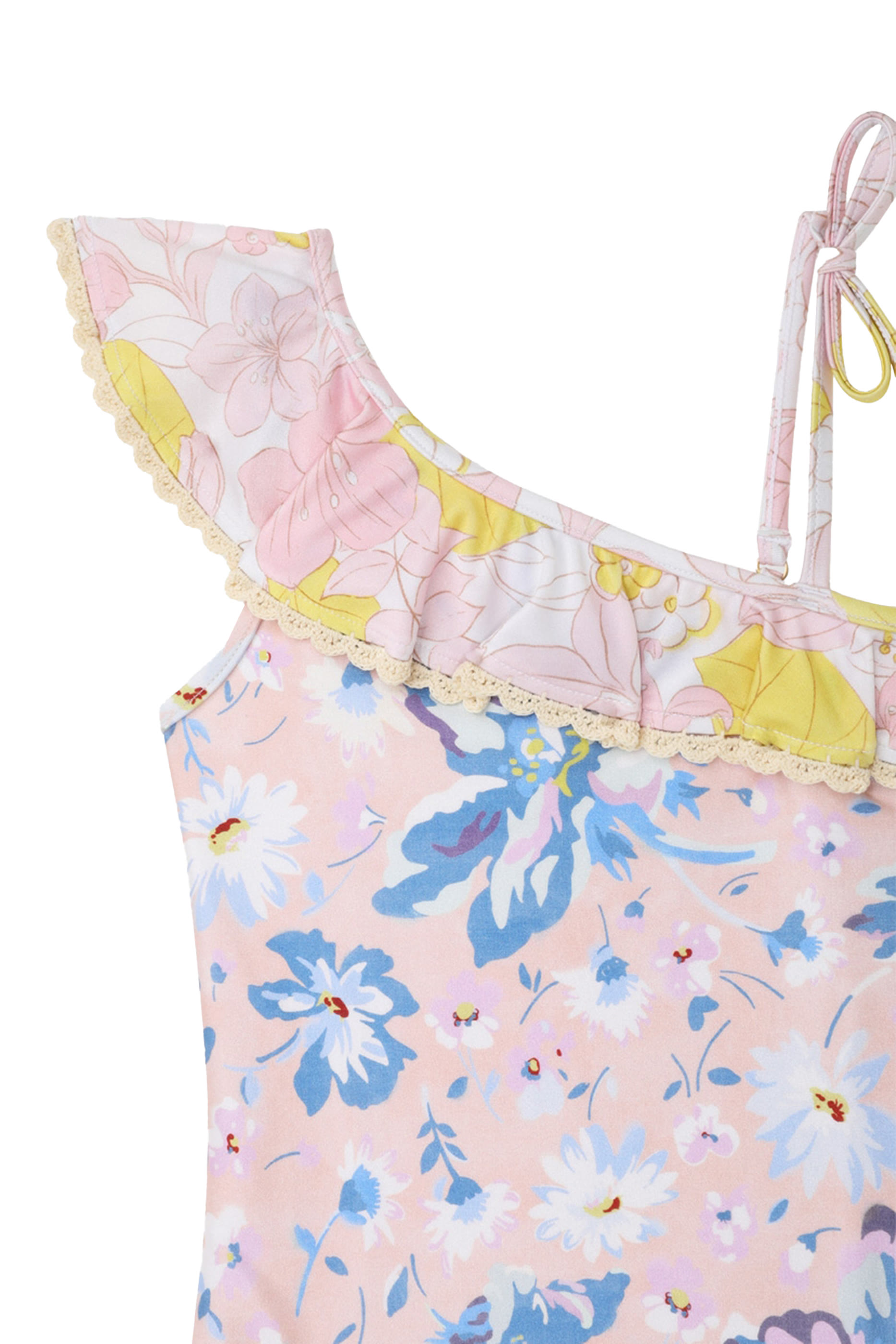 Kids One-Piece Pop Trim Frill