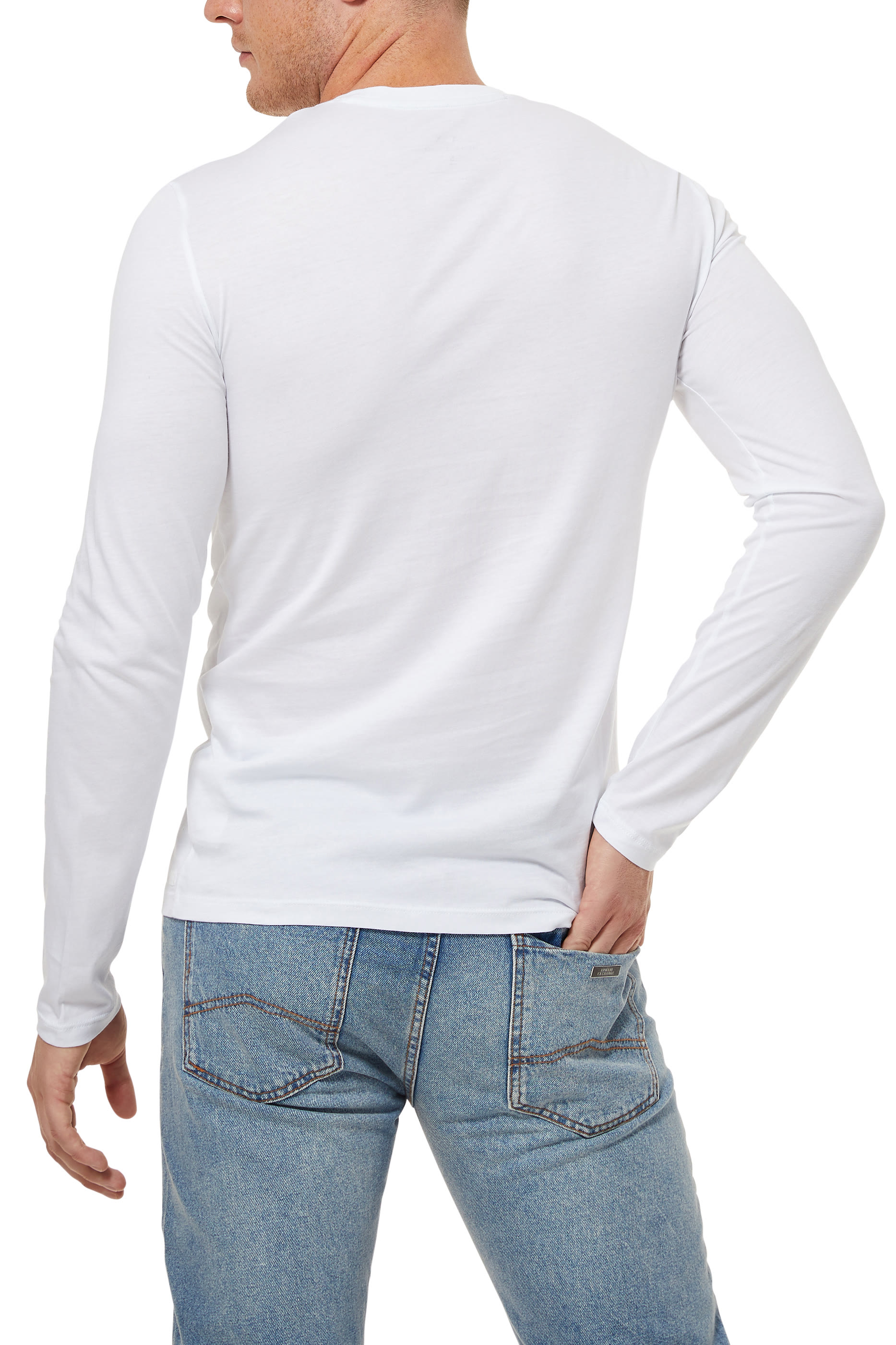 Pima Crewneck Long Sleeved T-Shirt