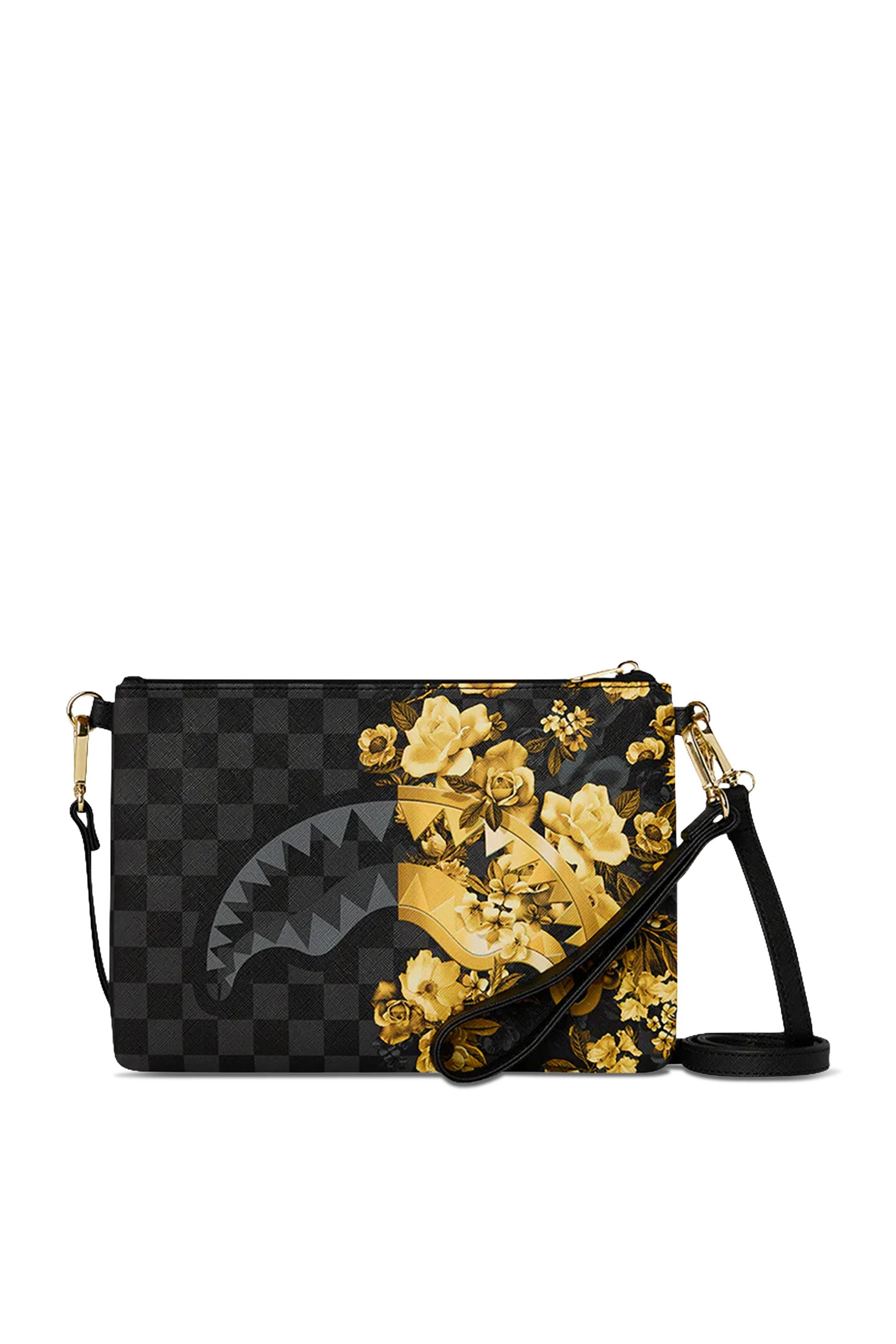 Kids Gold Floral Remix Crossover Clutch
