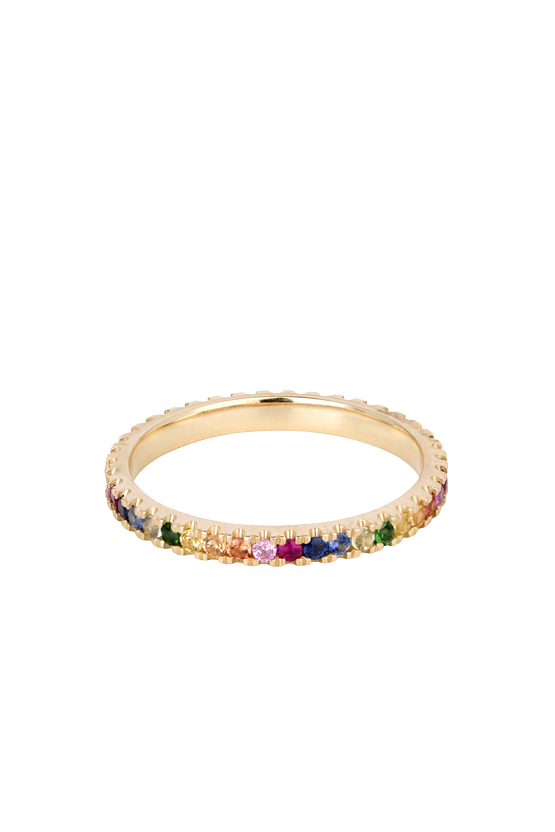 Eternity Ring, 14k Yellow Gold & Sapphires