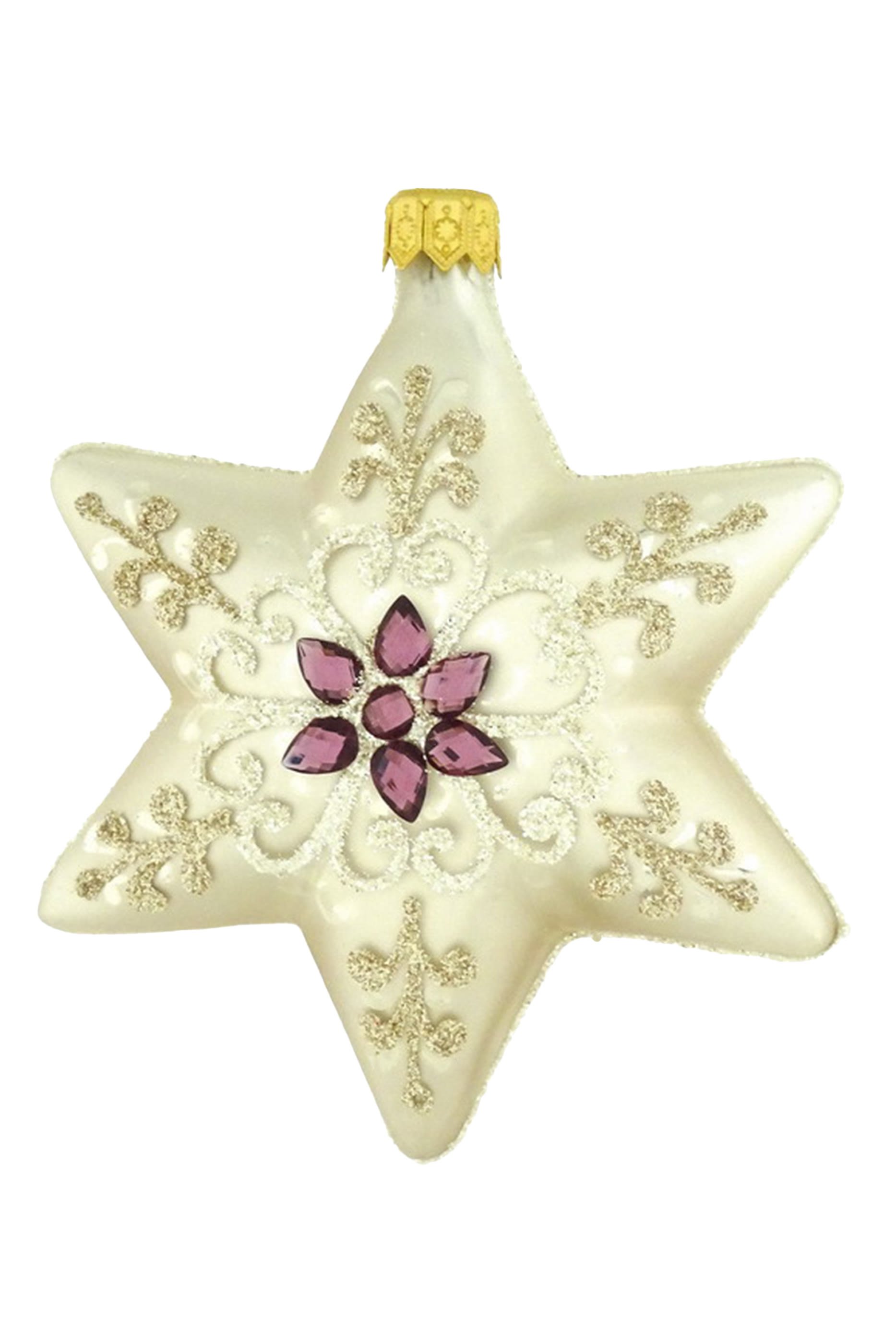 Glass Star Ornament 