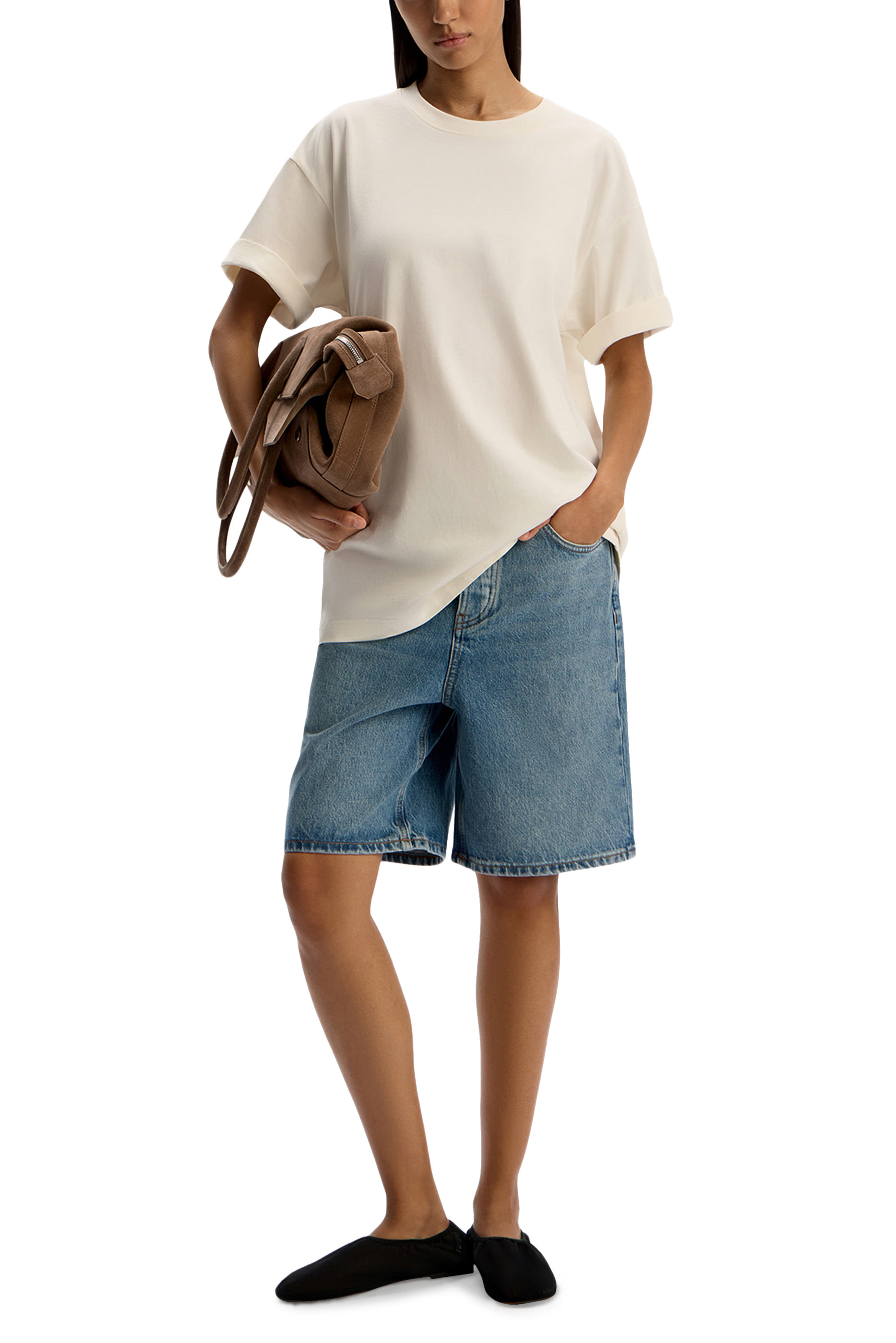 Boyfriend Denim Shorts