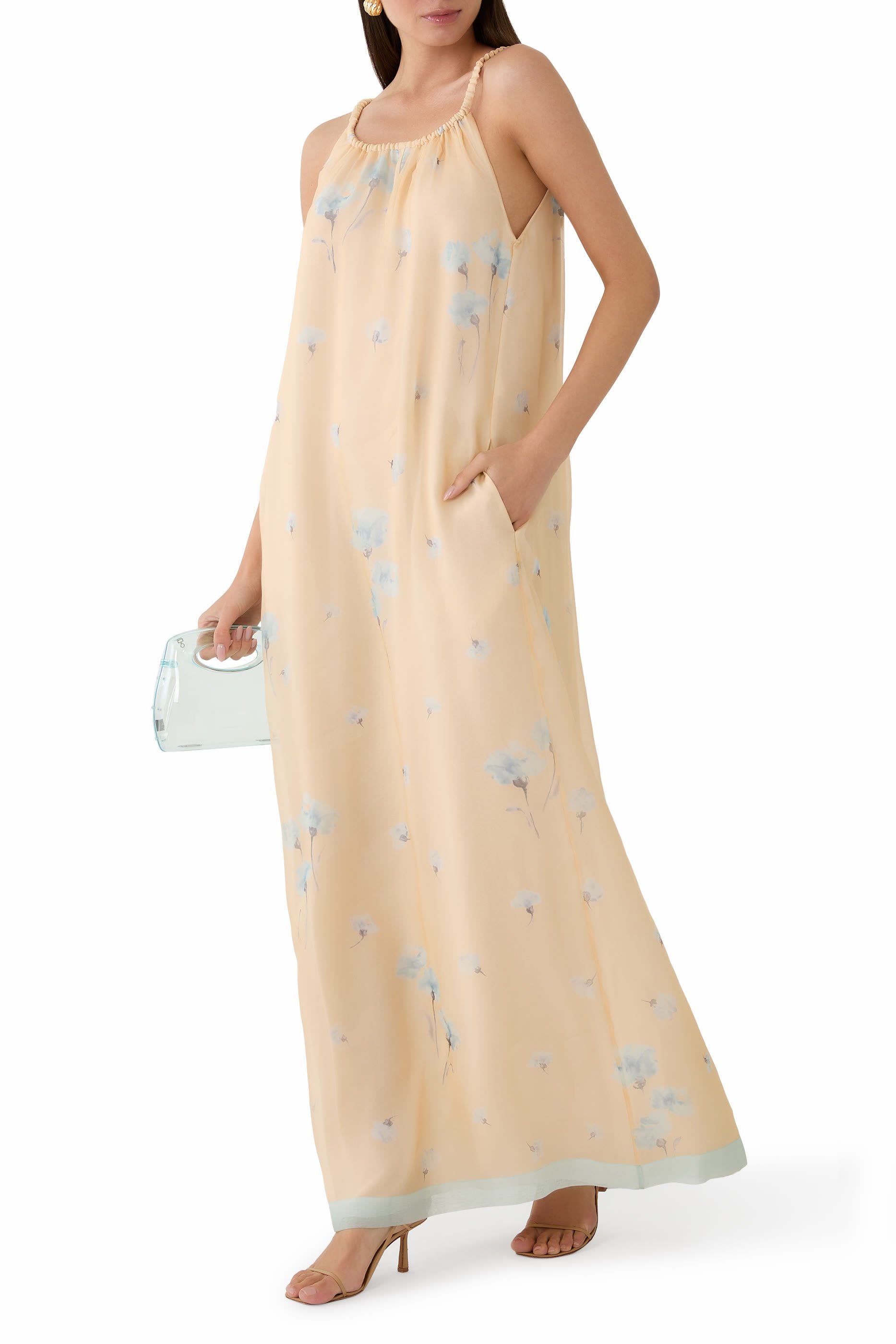 Silk Organza Long Dress