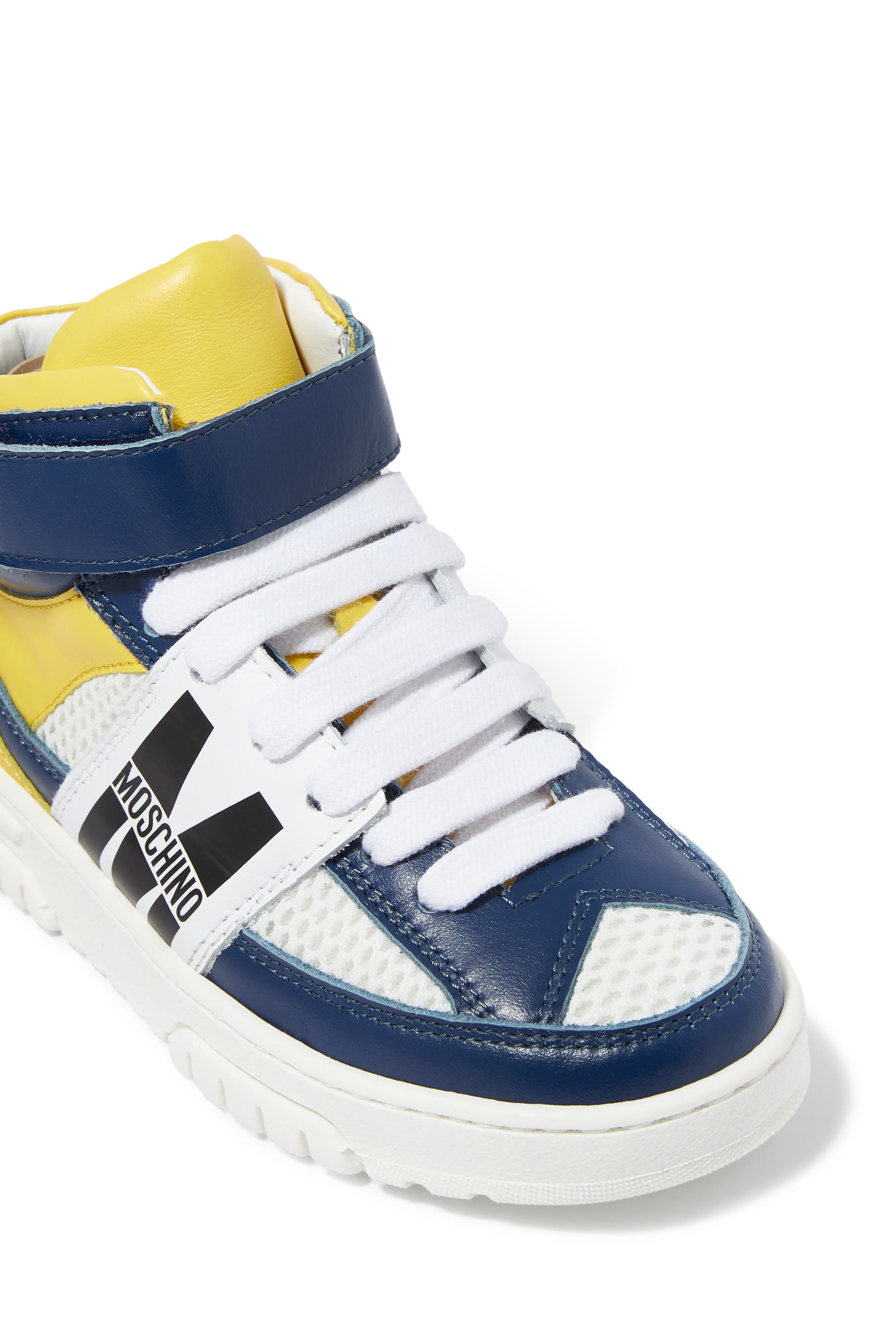 Kids Logo Leather Sneakers