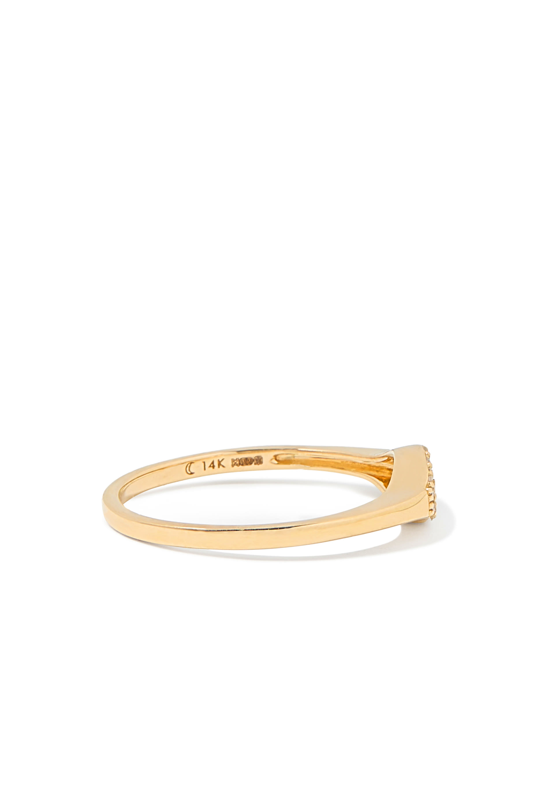 Signet Ring, 14ct Recycled Solid Gold & Diamonds