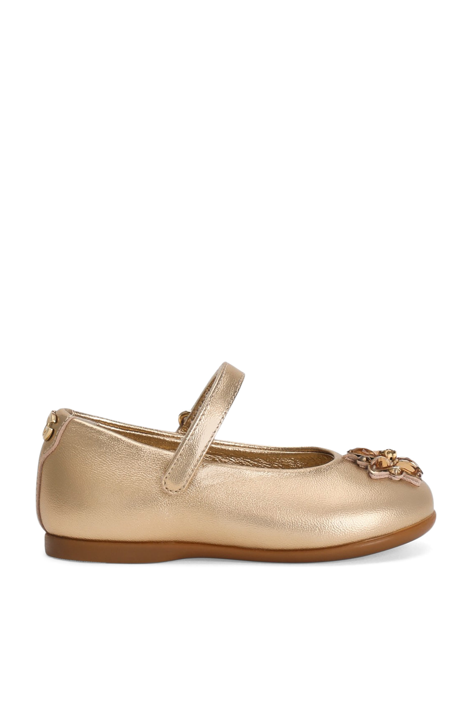 Kids Patent Leather Ballet Flats with Heels