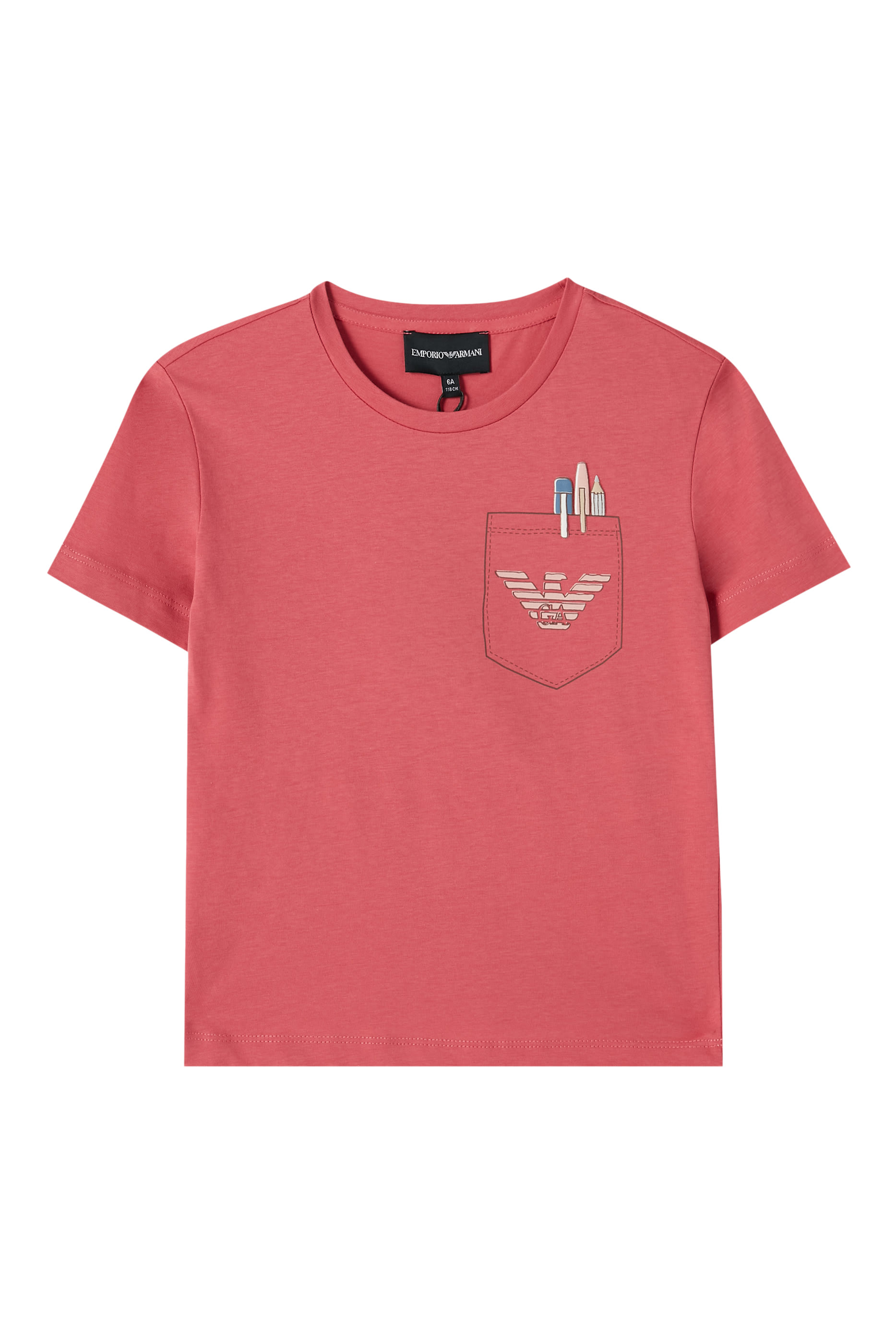 Kids Back To School Logo Cotton T-Shirt