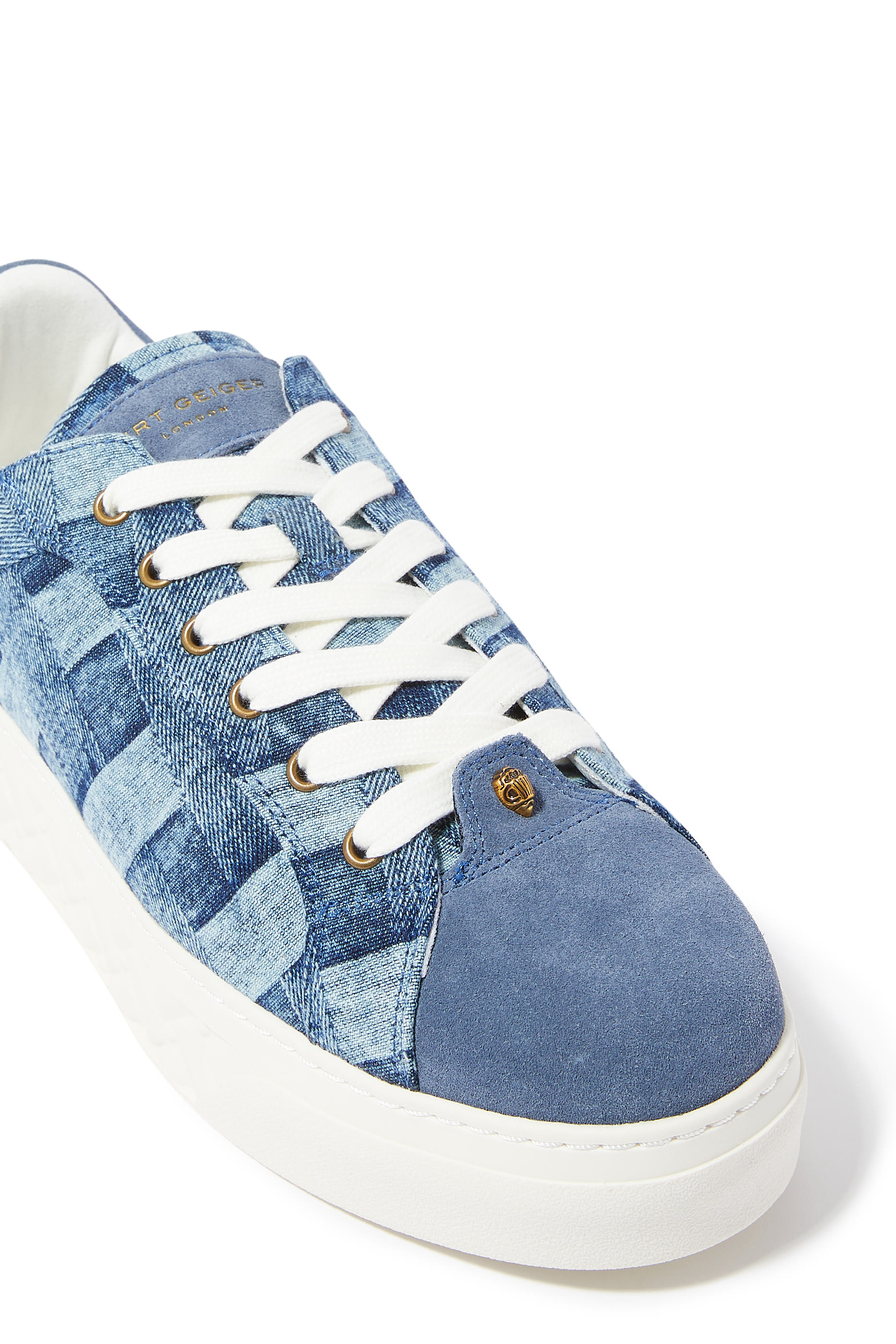 Kensington Denim Patchwork Cupsole Sneakers