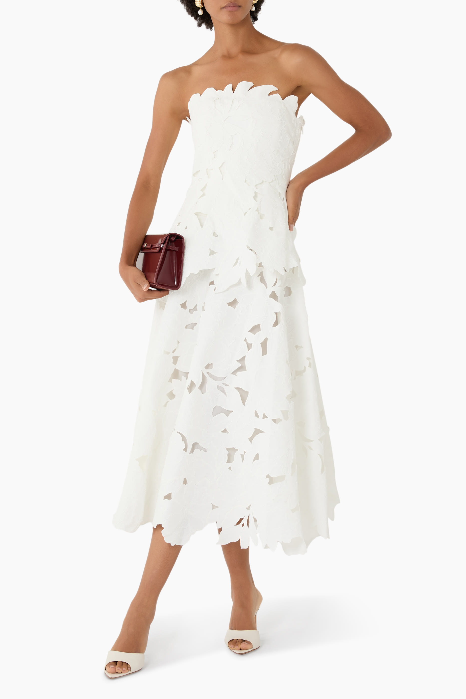 Audrey Embroidered Midi Dress