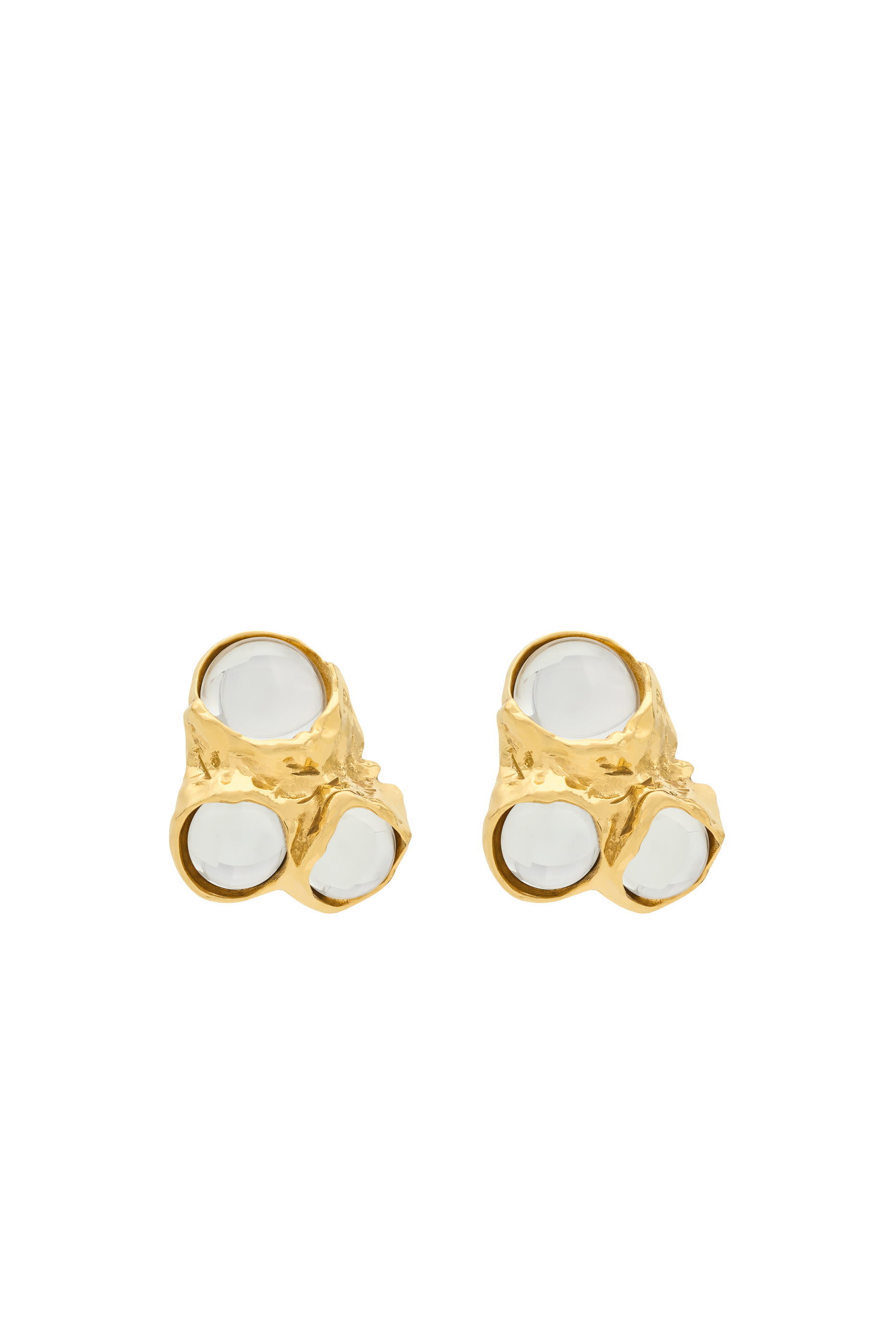 Resin Detail Clip-On Earrings