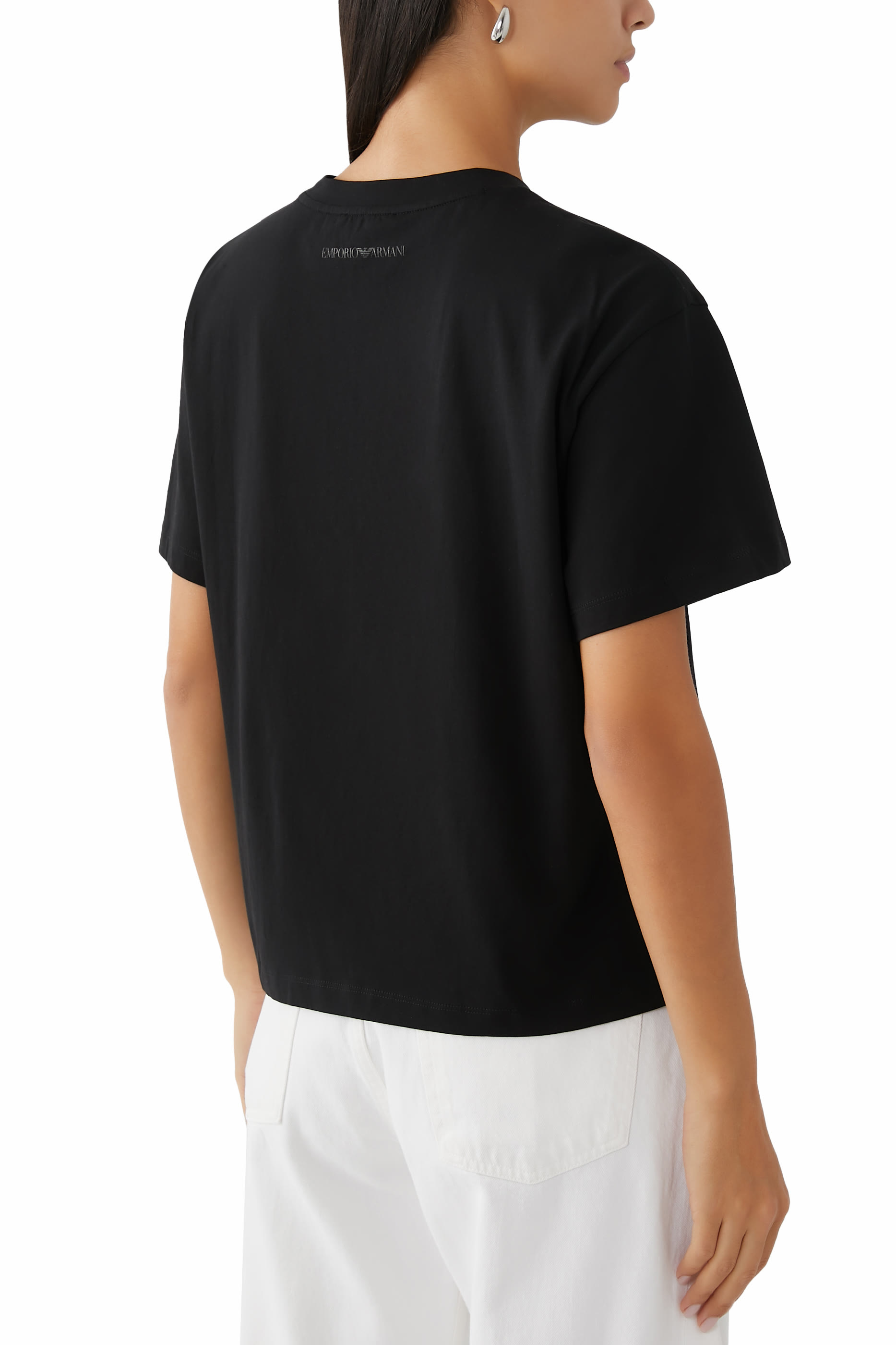 EA Lurex Logo T-Shirt