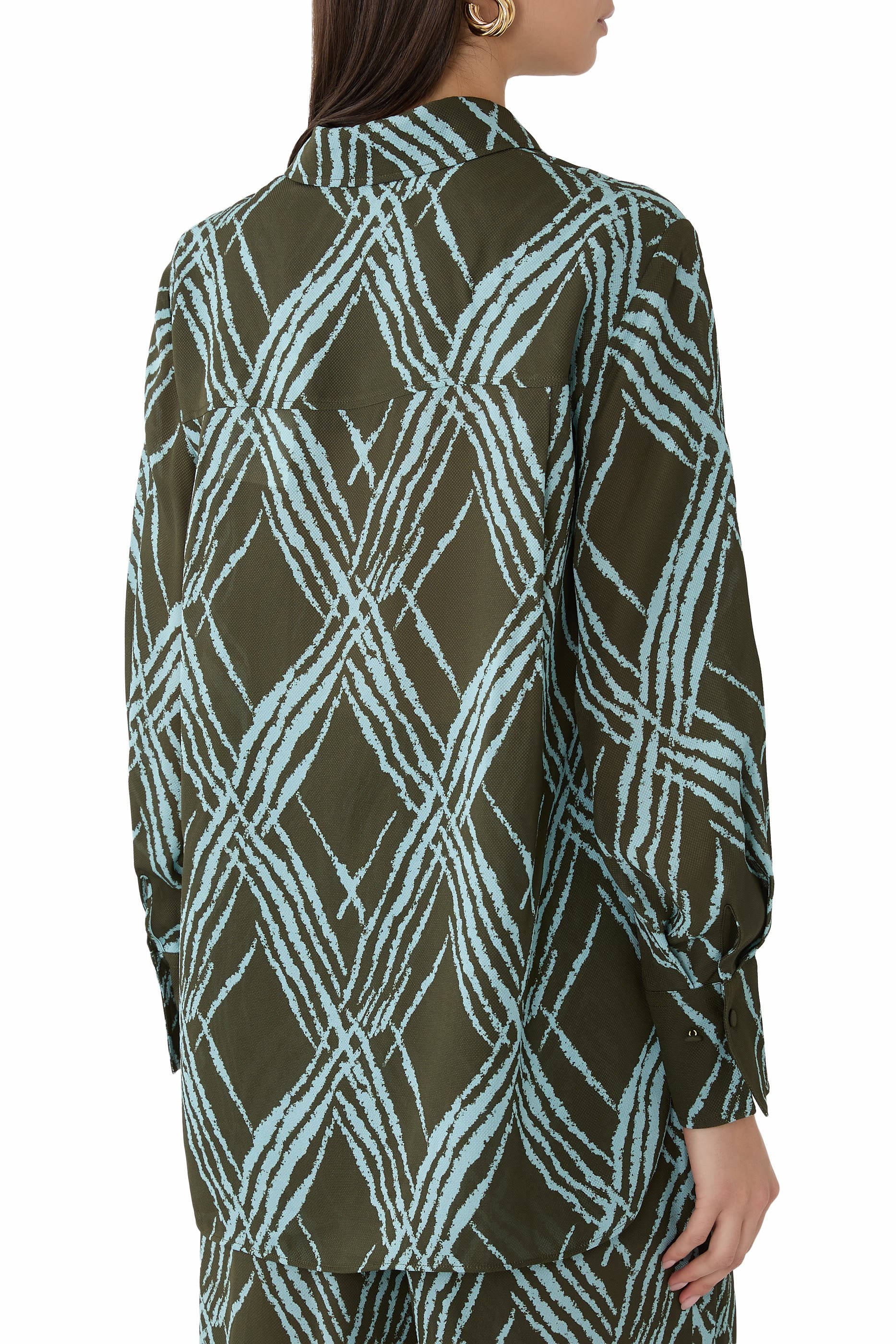 Sina Open Weave Silk Blouse