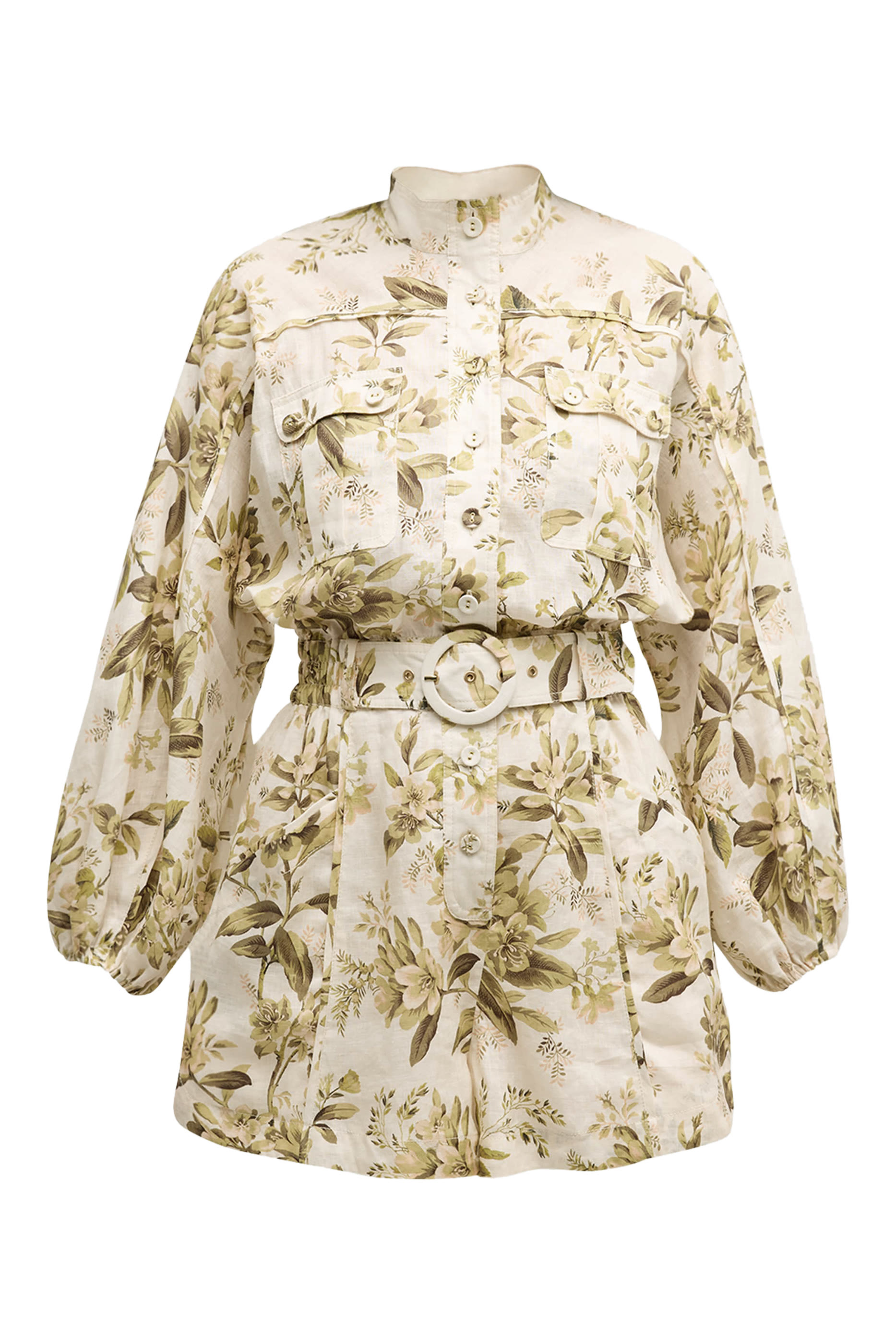 Panelled Belted Playsuit