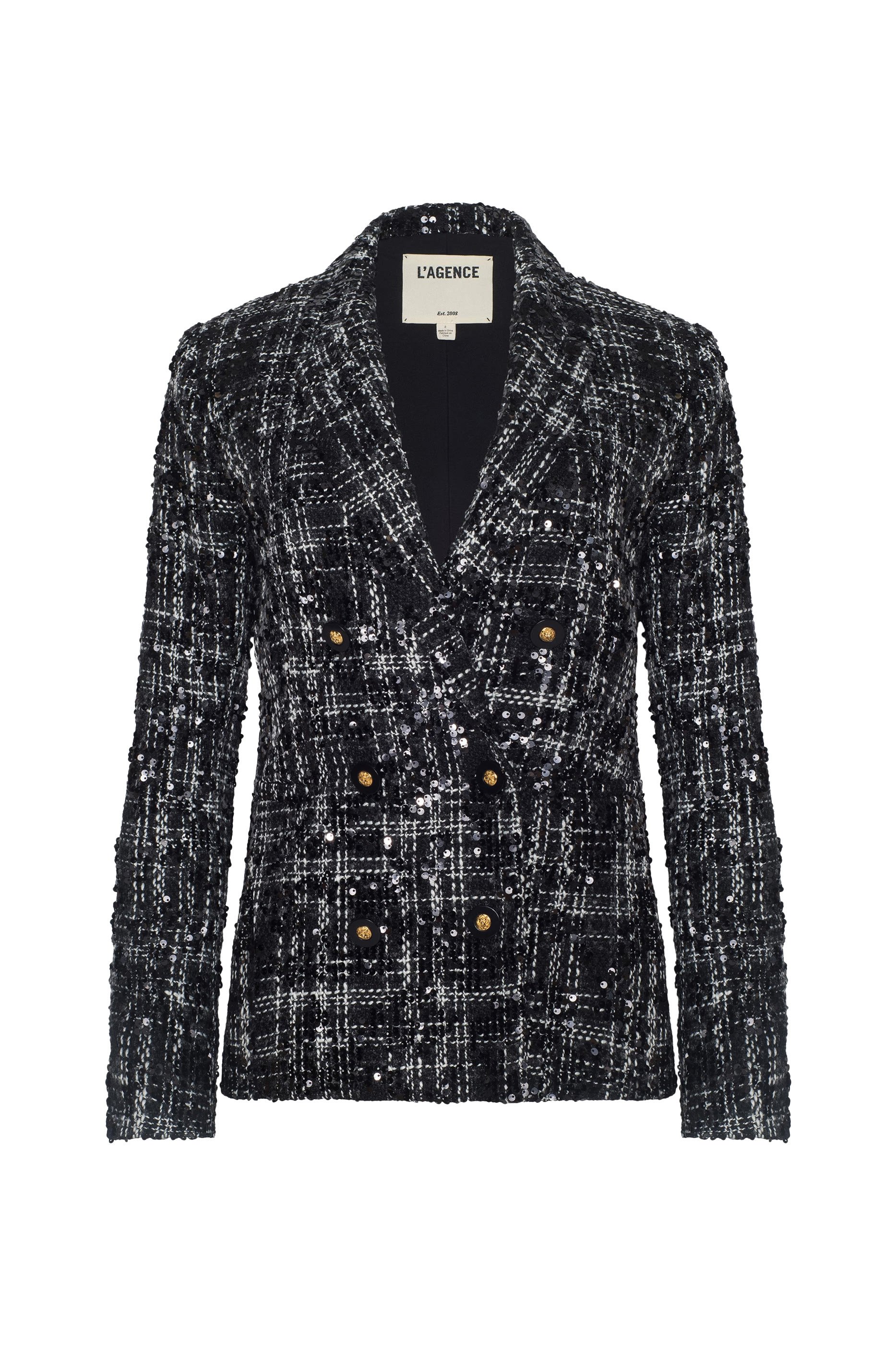 Colin Sequined Tweed Blazer