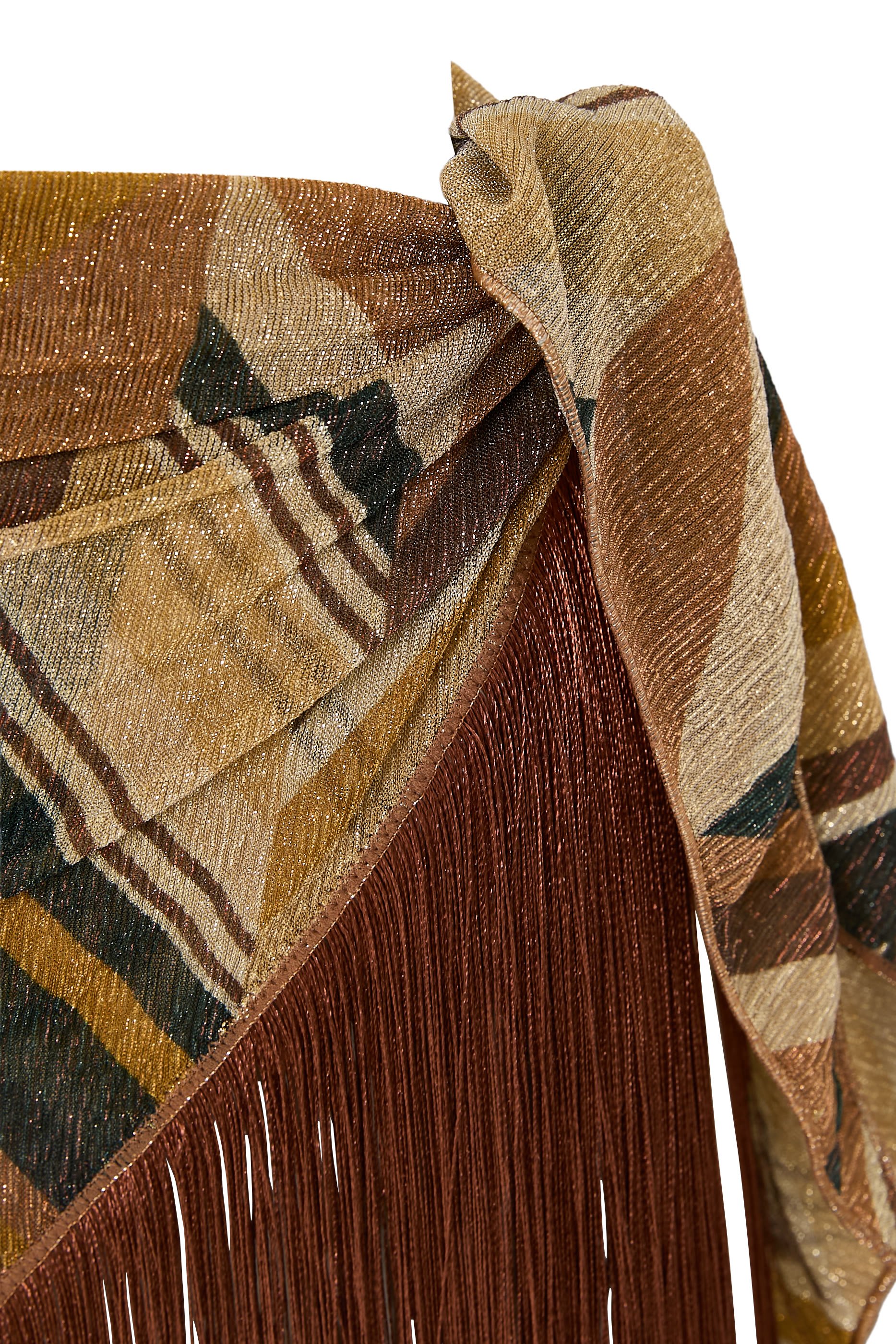  Lurex Chevron Fringe Pareo 