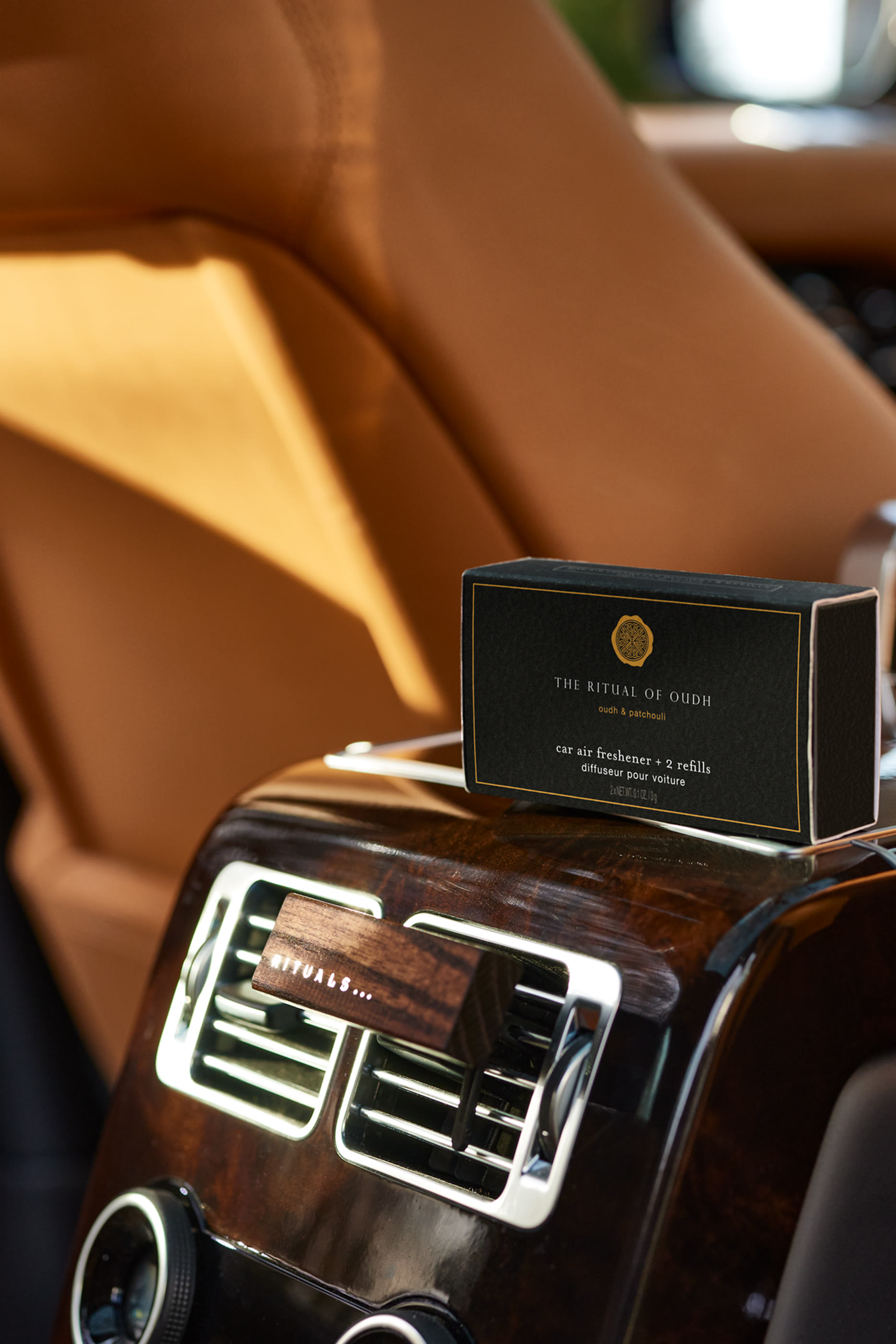 Black Oudh & Patchouli Car Air Freshener - The Ritual Oudh