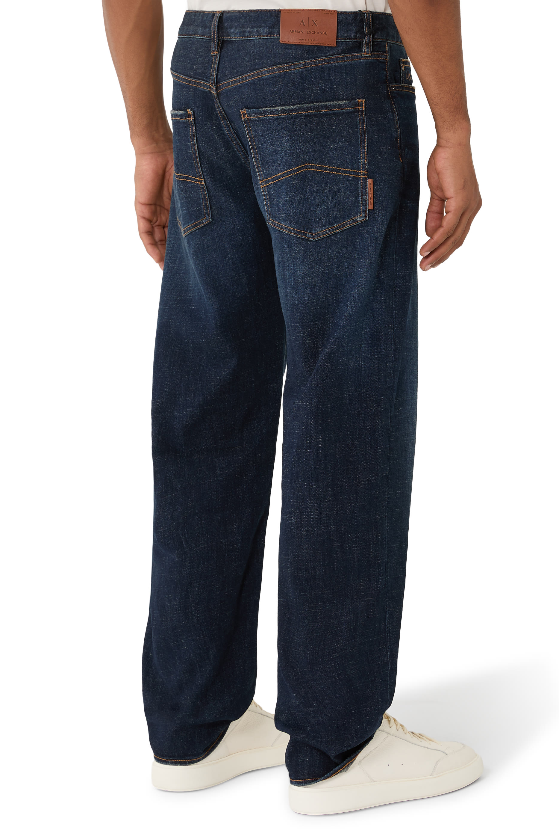 Straight Fit Jeans in Stretch Denim