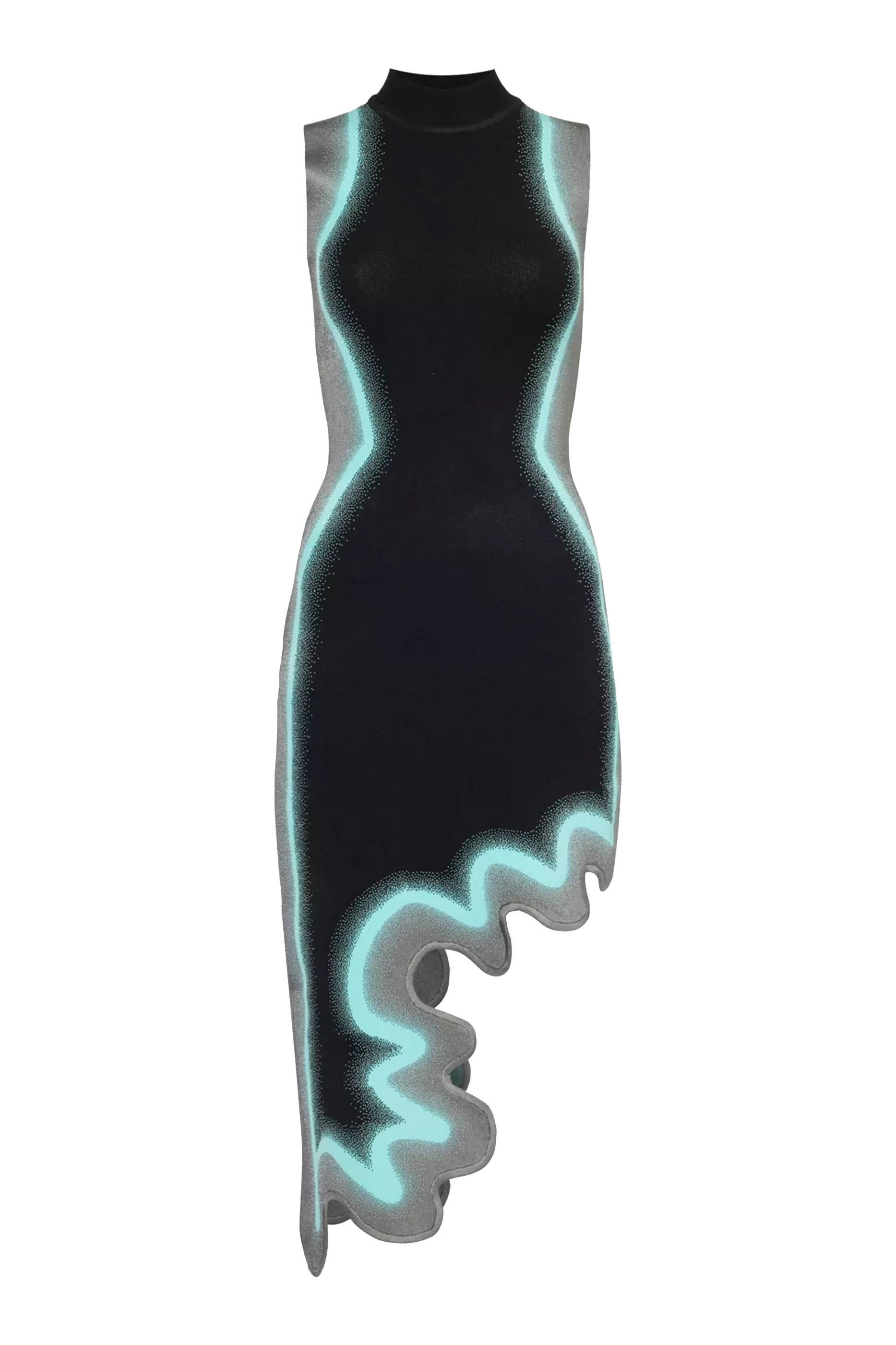 Brooklyn Wavy Asymmetric Dress