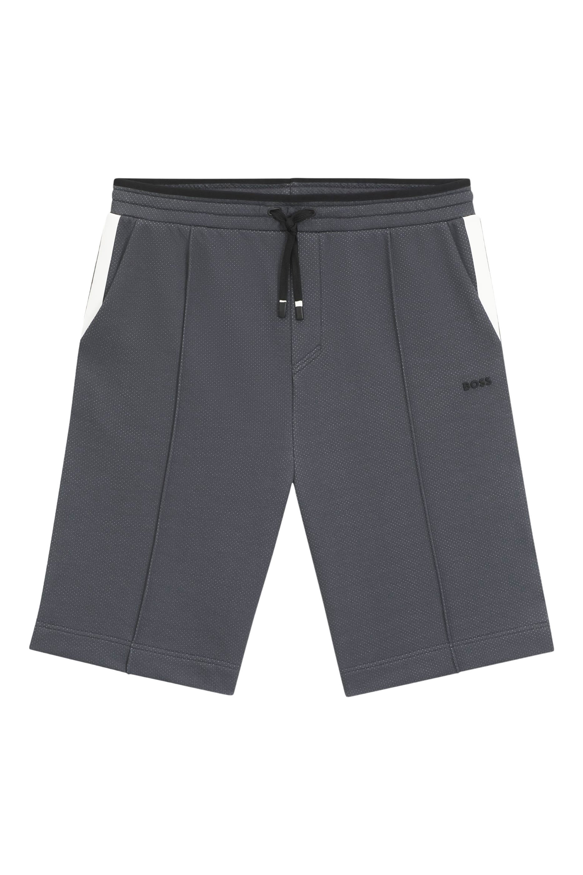 Quilted Jacquard Relaxed-Fit Shorts