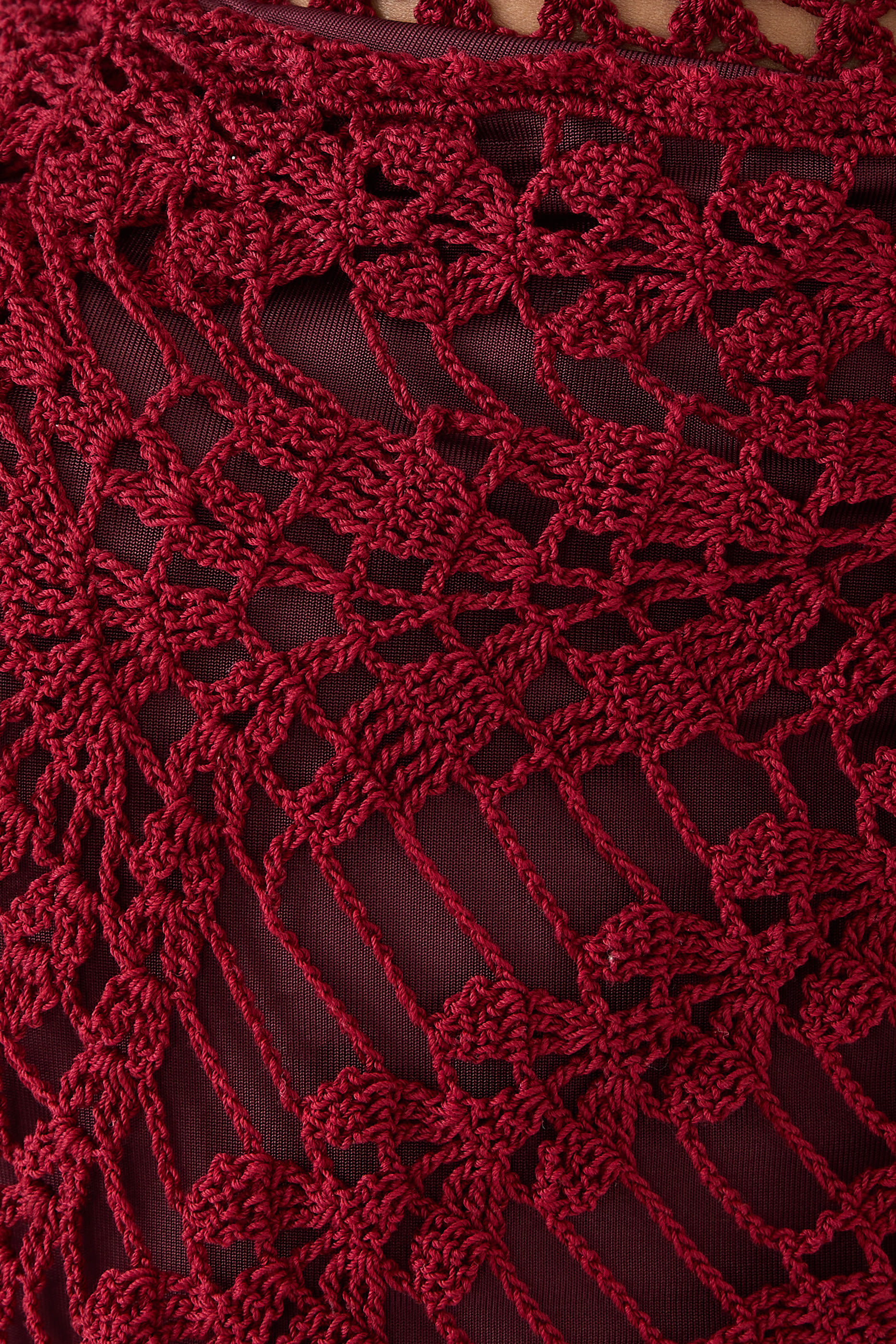 Padded Hip Crochet Skirt