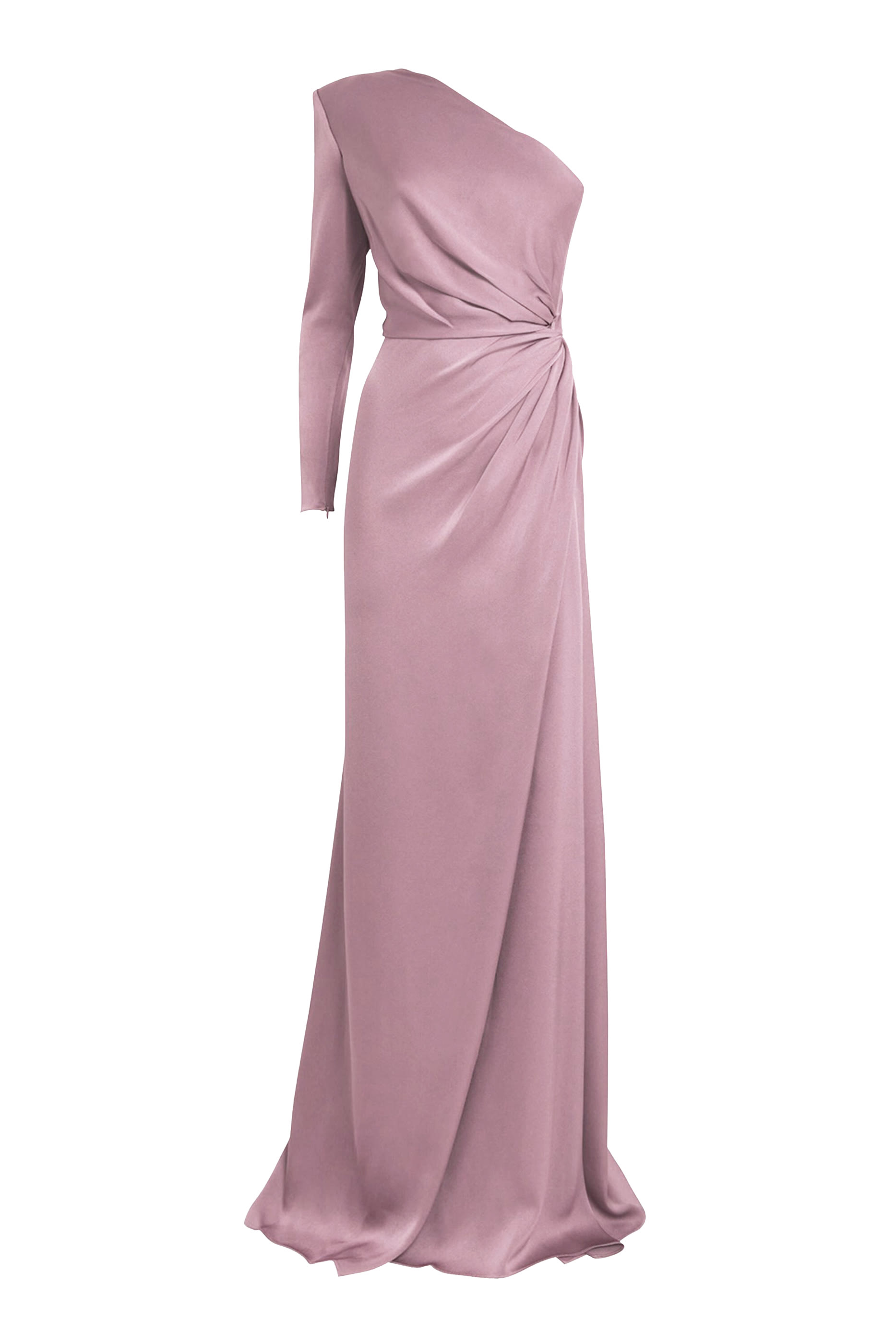 One-Sleeve Twist Gown