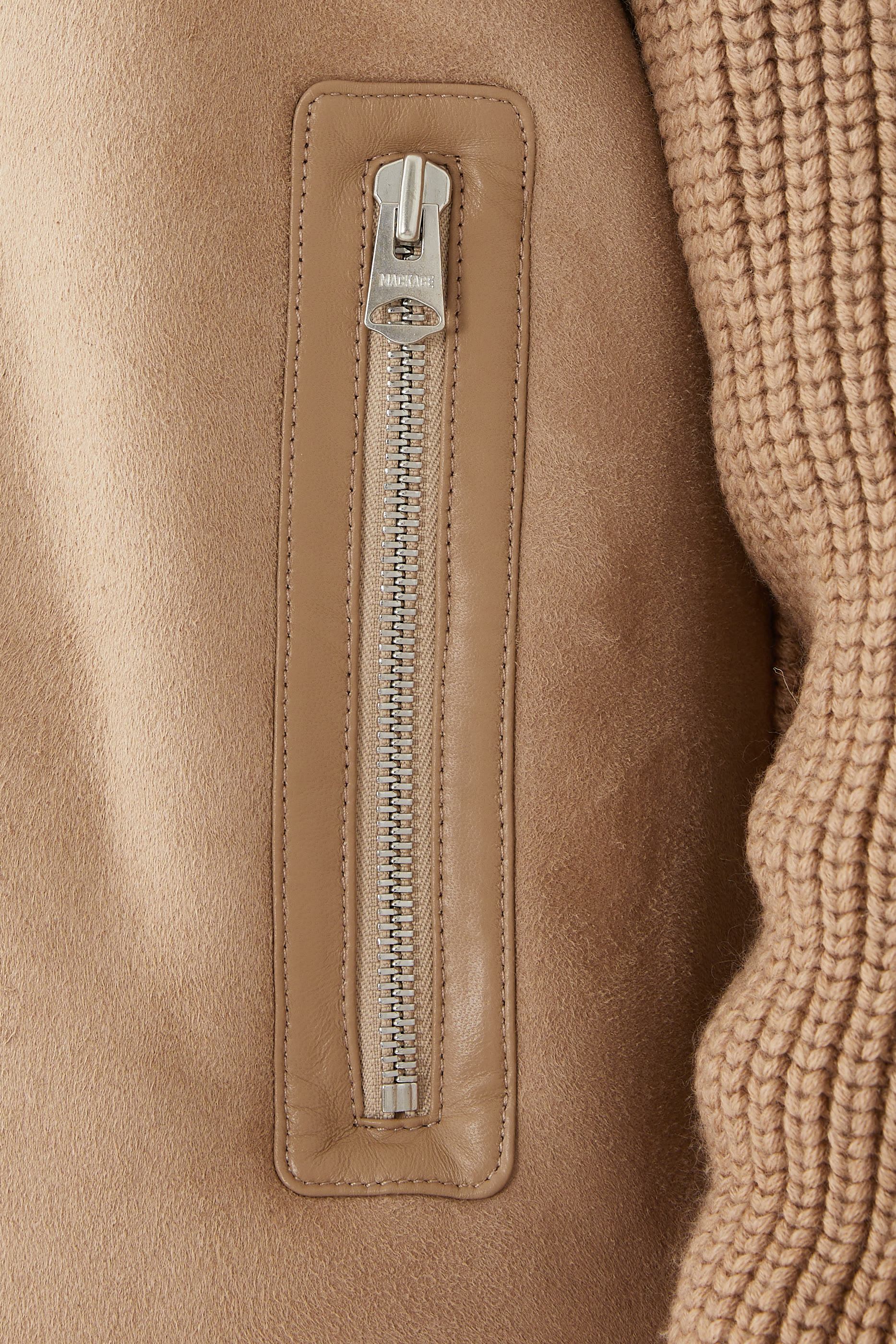 Jonathan Mixed-Media Shearling Jacket