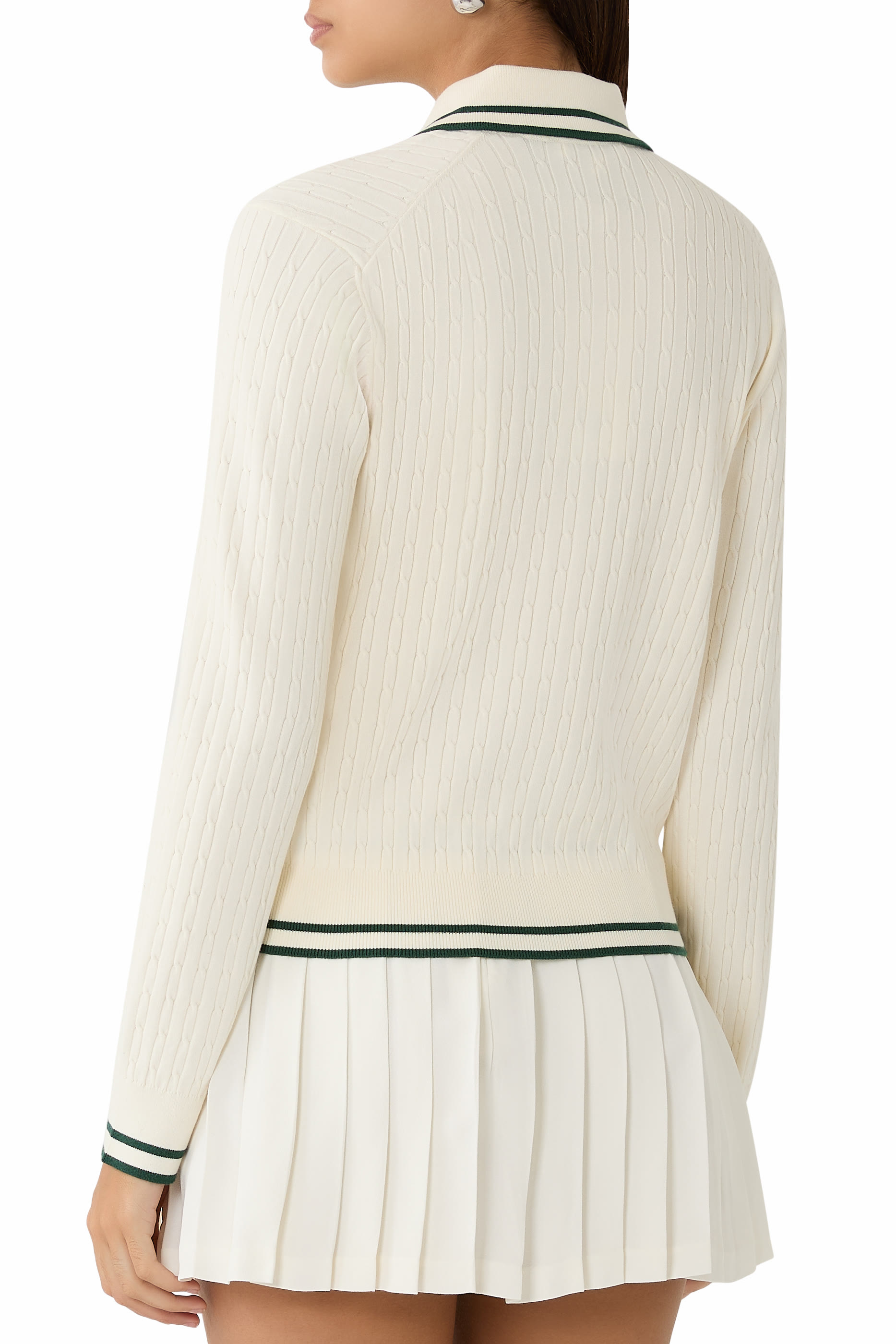 SRC Mini Cable-Knit Polo