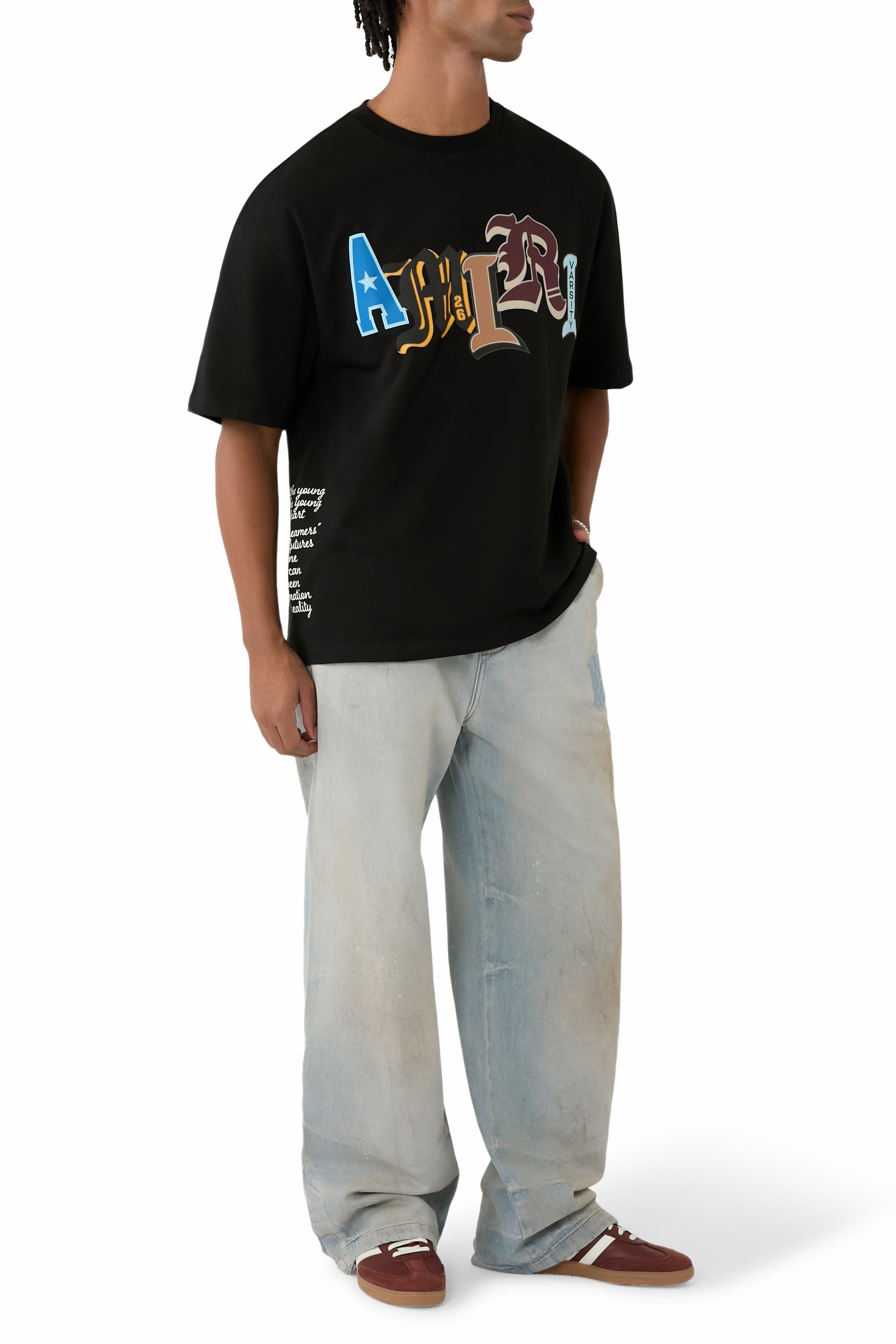  Varsity Patch Oversized T-Shirt 