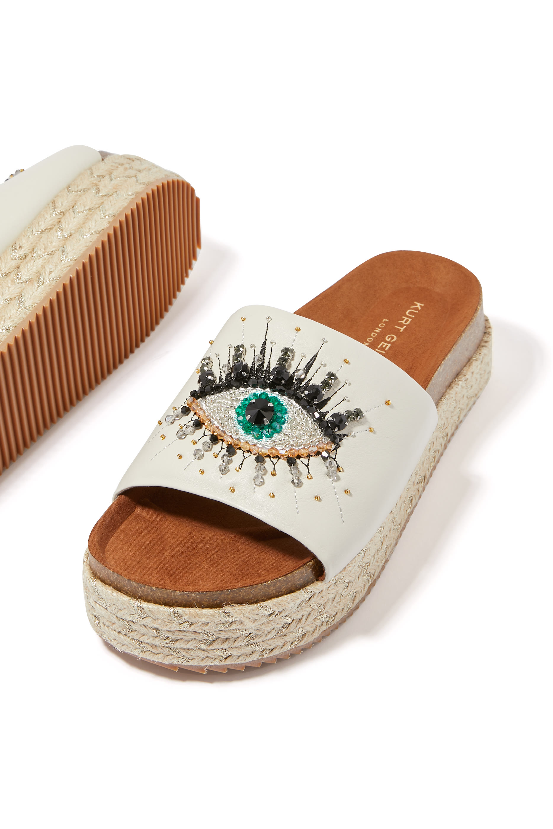 Kensington Eye 40 Leather Platform Sandals