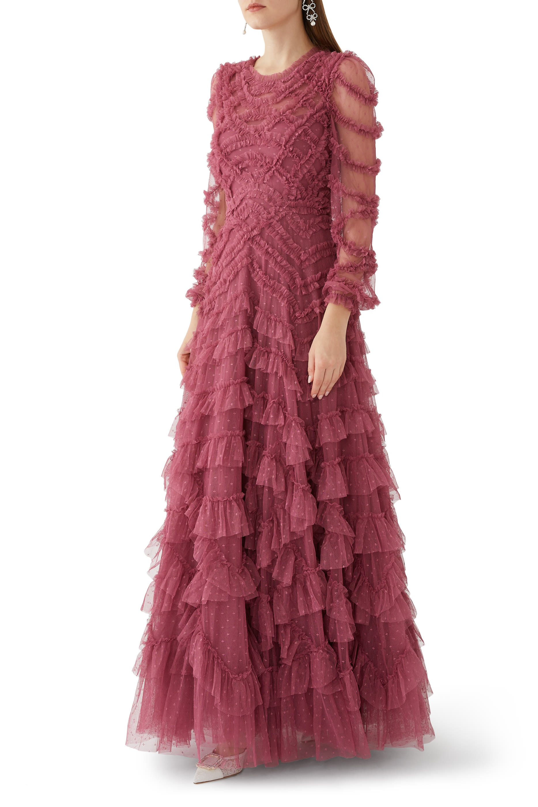 Lana Round Neck Gown