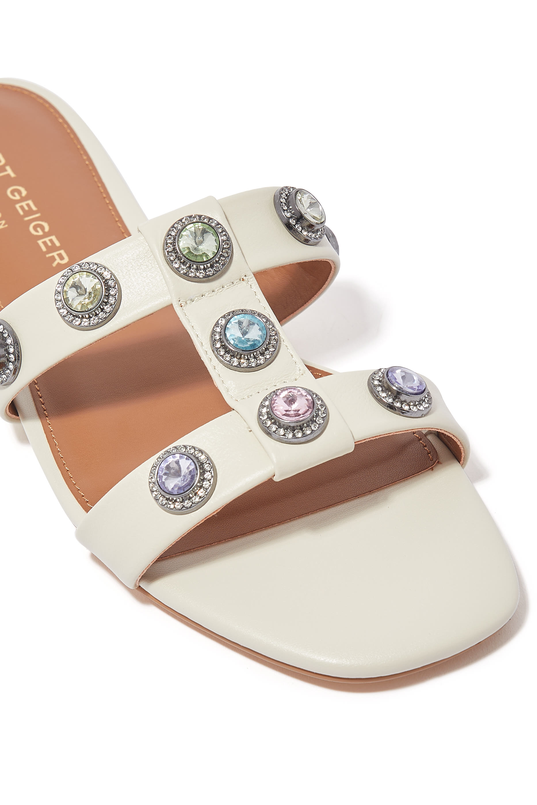 Octavia Leather Flat Sandals