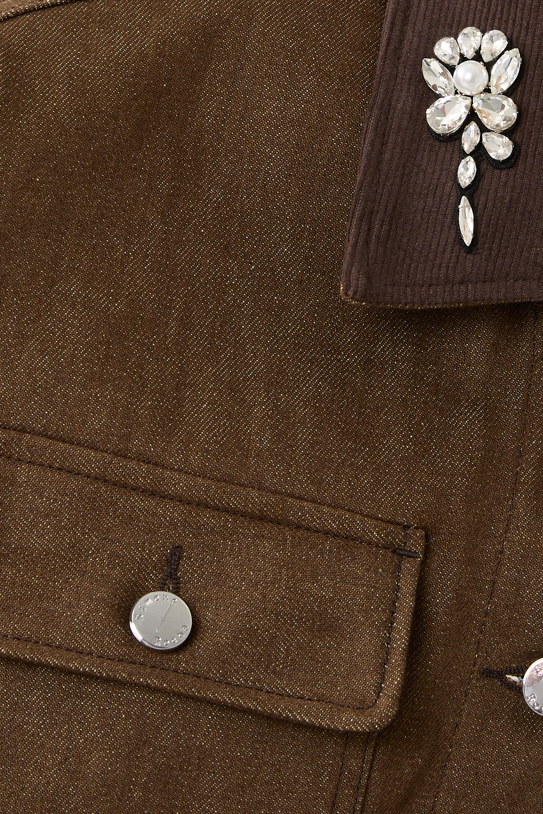 Cropped Utility Denim Workwear Jacket 