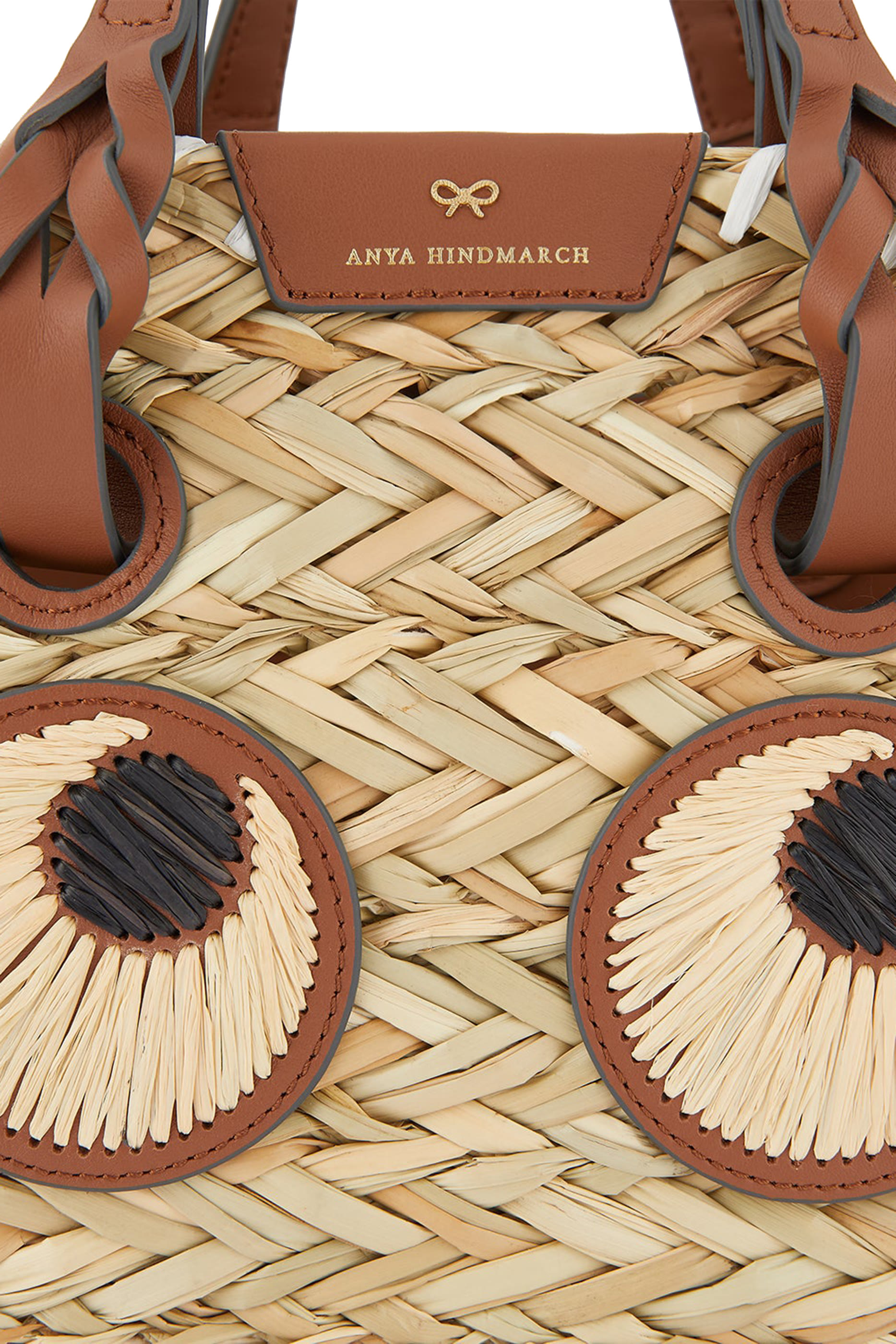 Small Paper Eyes Basket Bag