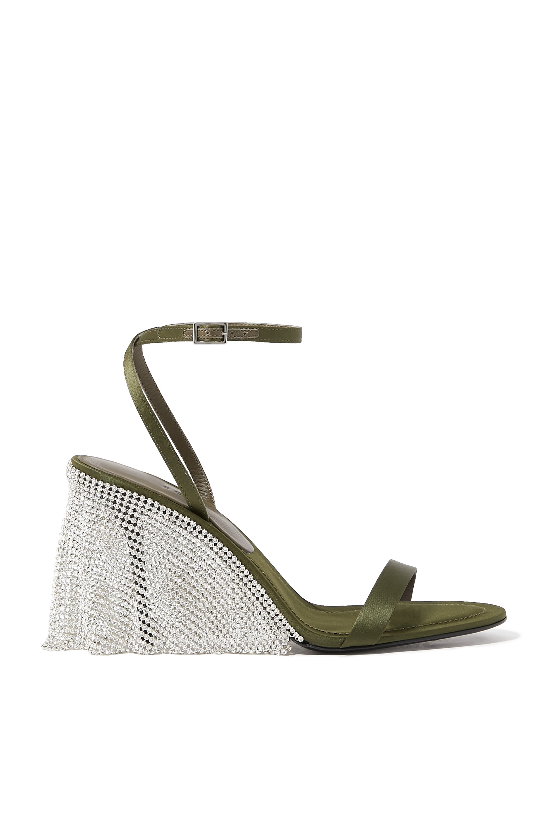 Tulle 90 Slingback Pumps with Ankle Strap