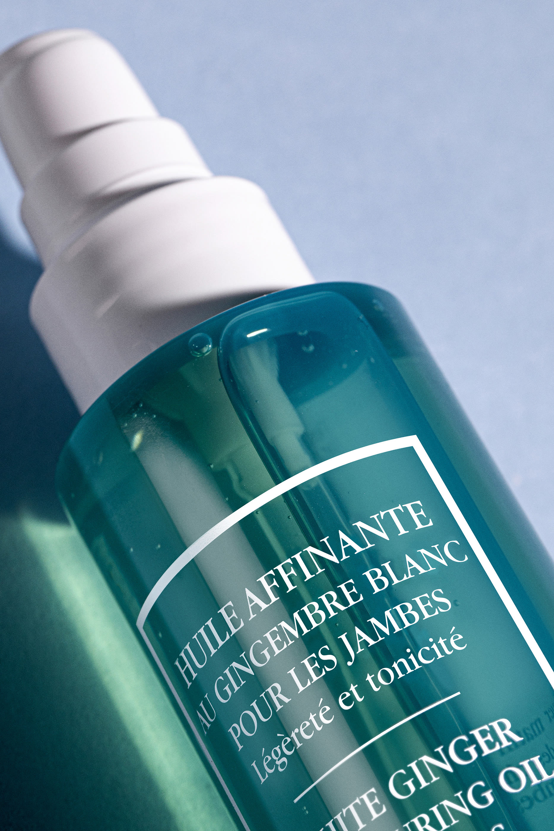 White Ginger Contouring Oil for Legs