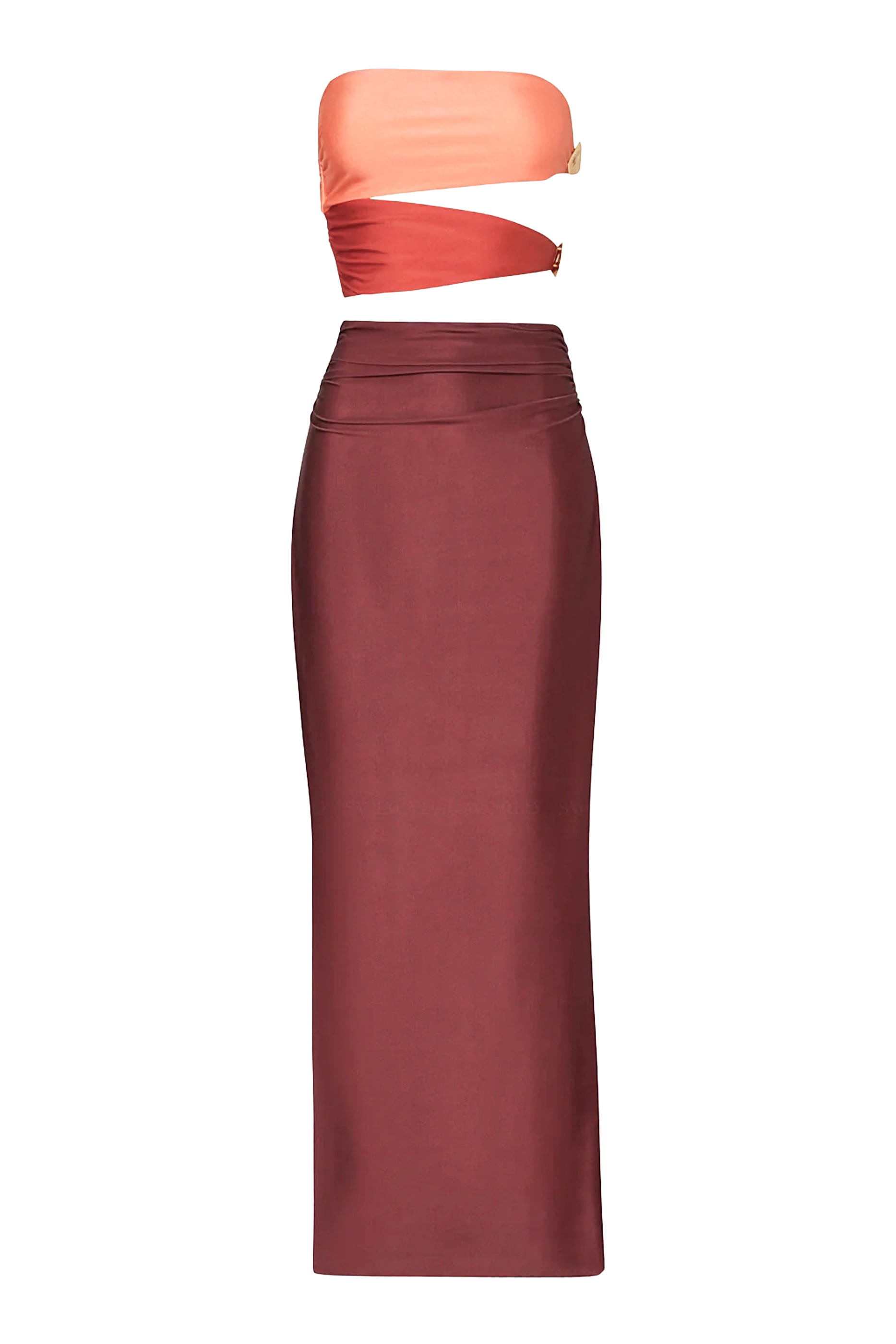 Isla Strapless Cut-Out Maxi Dress