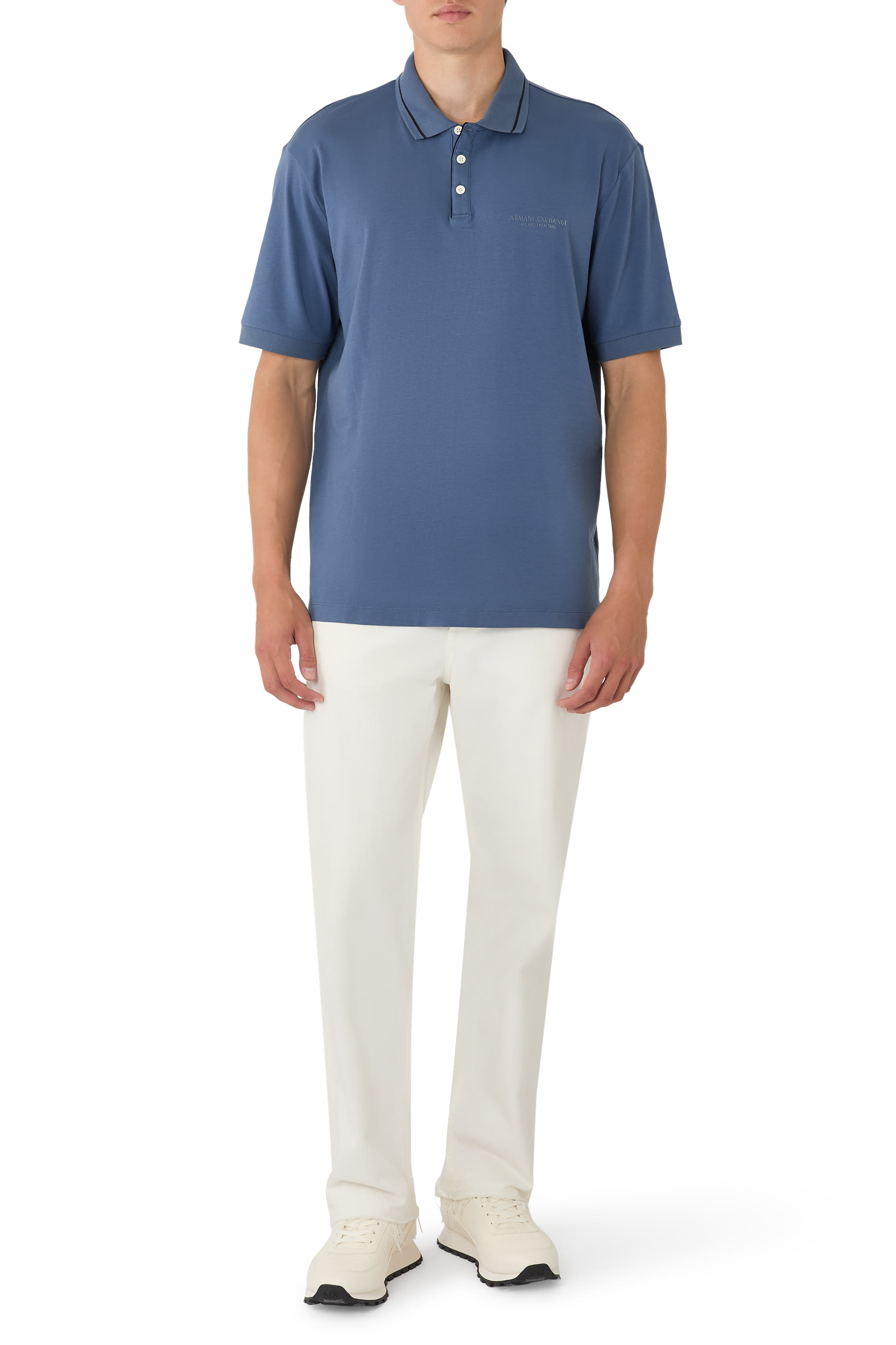  Regular Fit Polo Shirt in Stretch Jersey