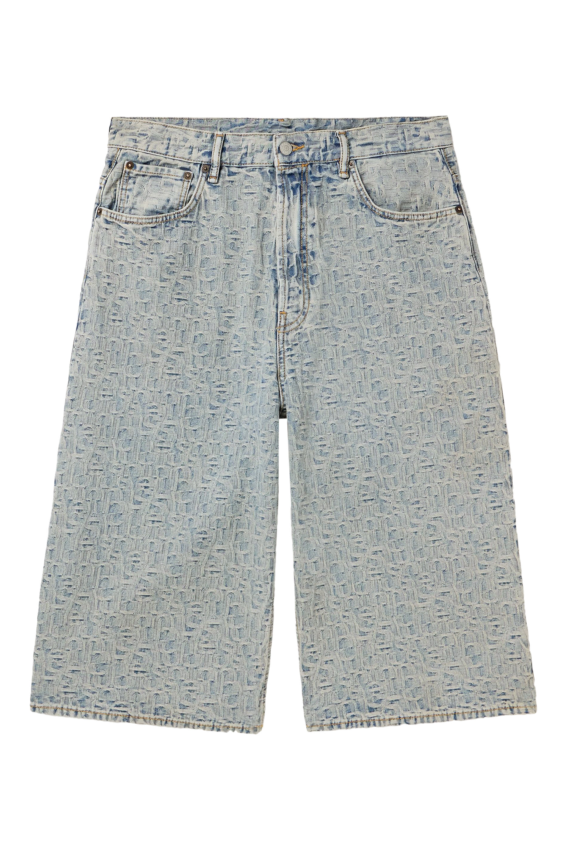 Monogram Denim Shorts