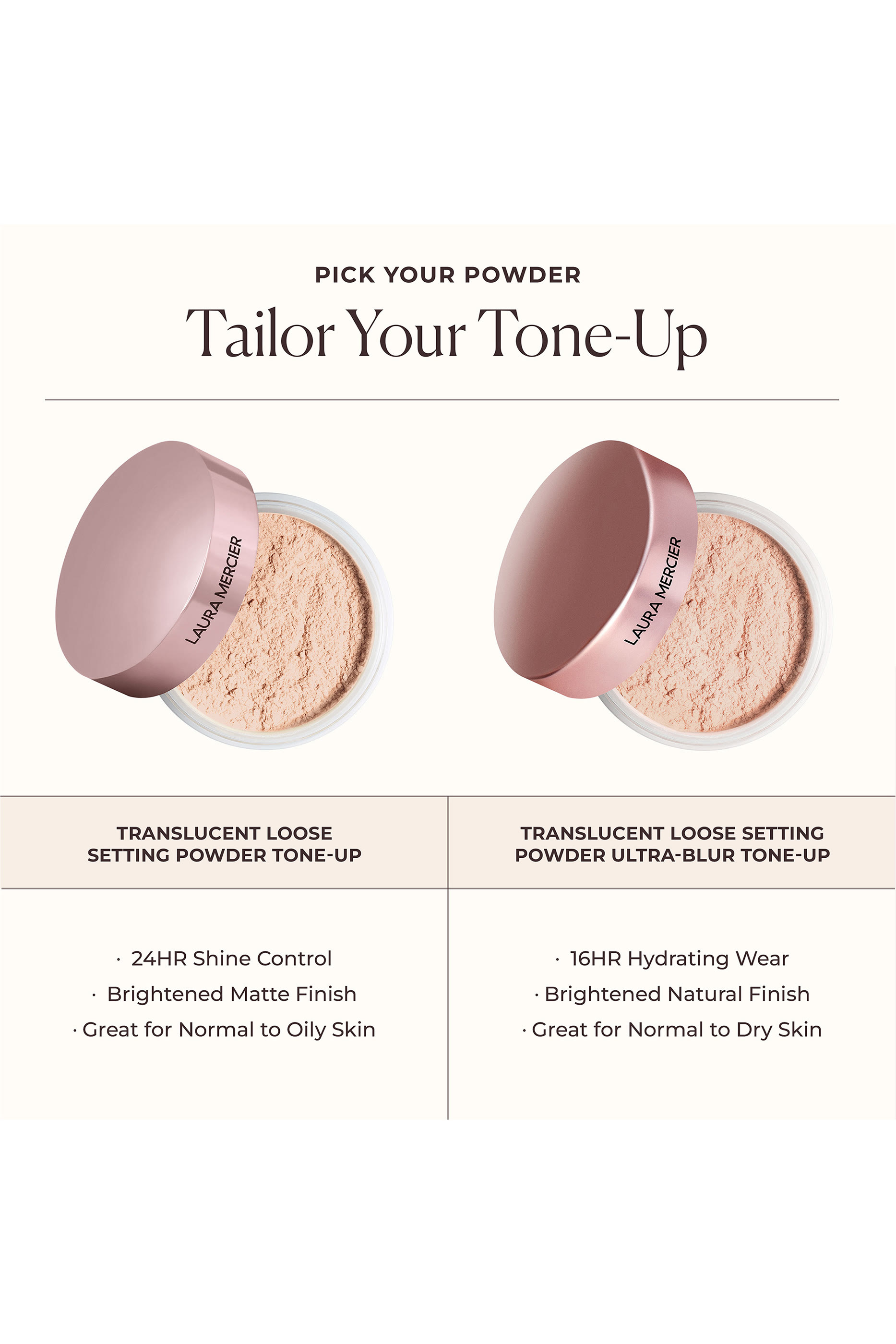 Pink Translucent Loose Setting Powder in Tone-Up