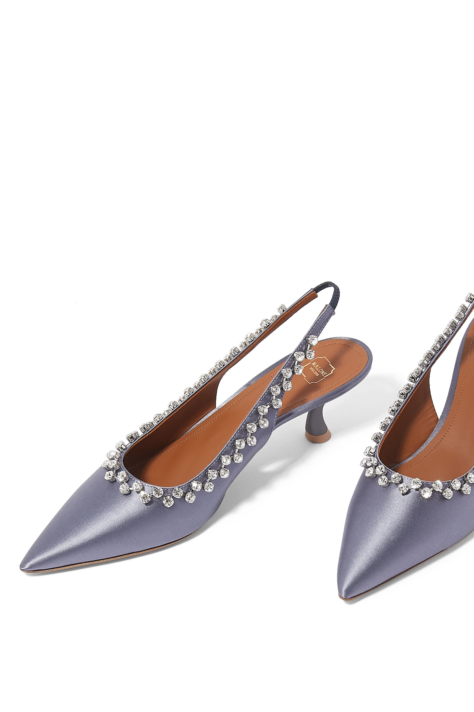 Giselle 45 Satin Slingback Pumps