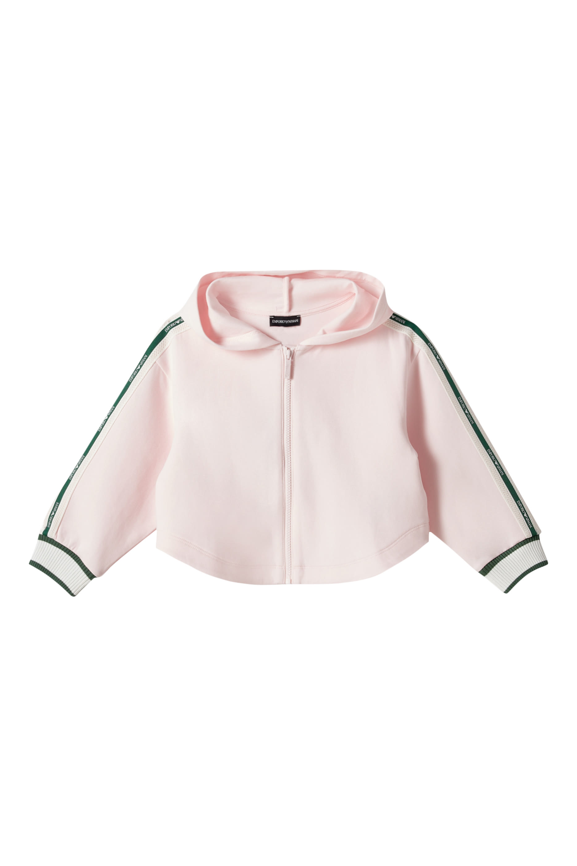 Kids Logo Tape Hooded Zip-Up Sweatshirt