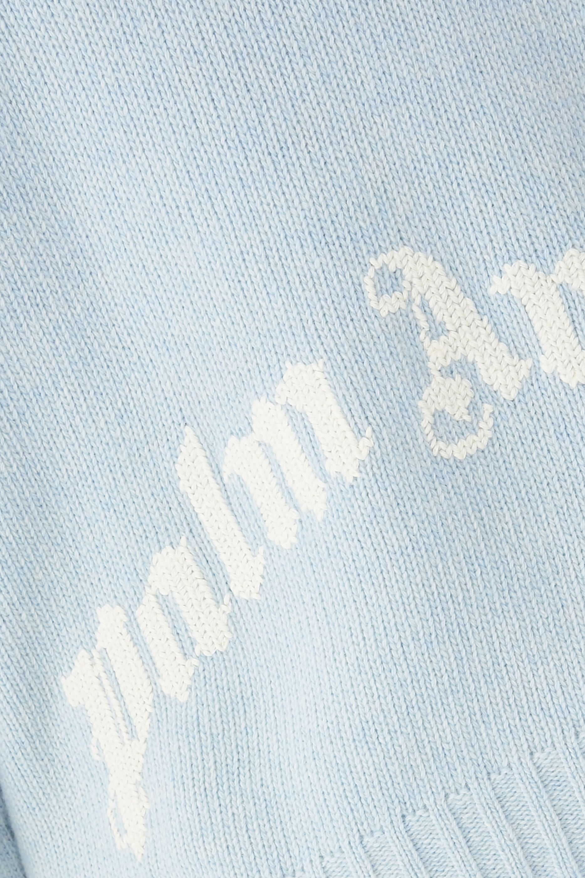 Curved Logo Knit Sweater