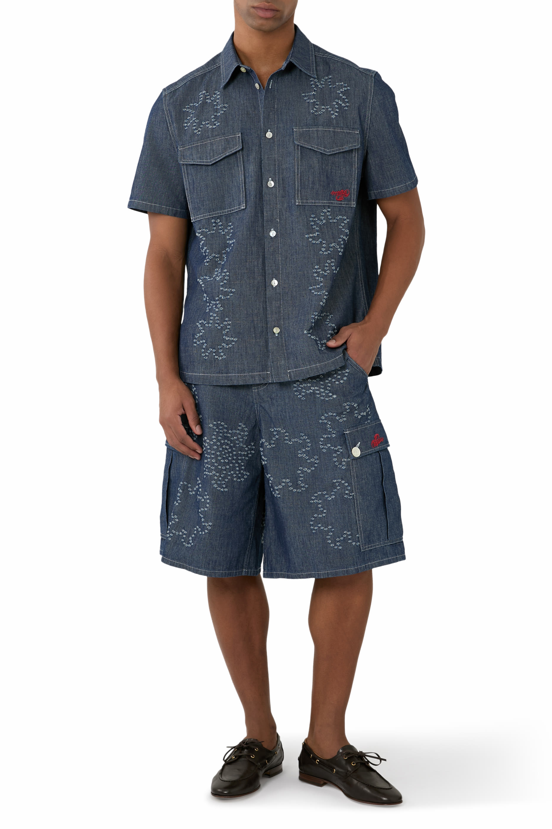 Logo Embroidered Shorts